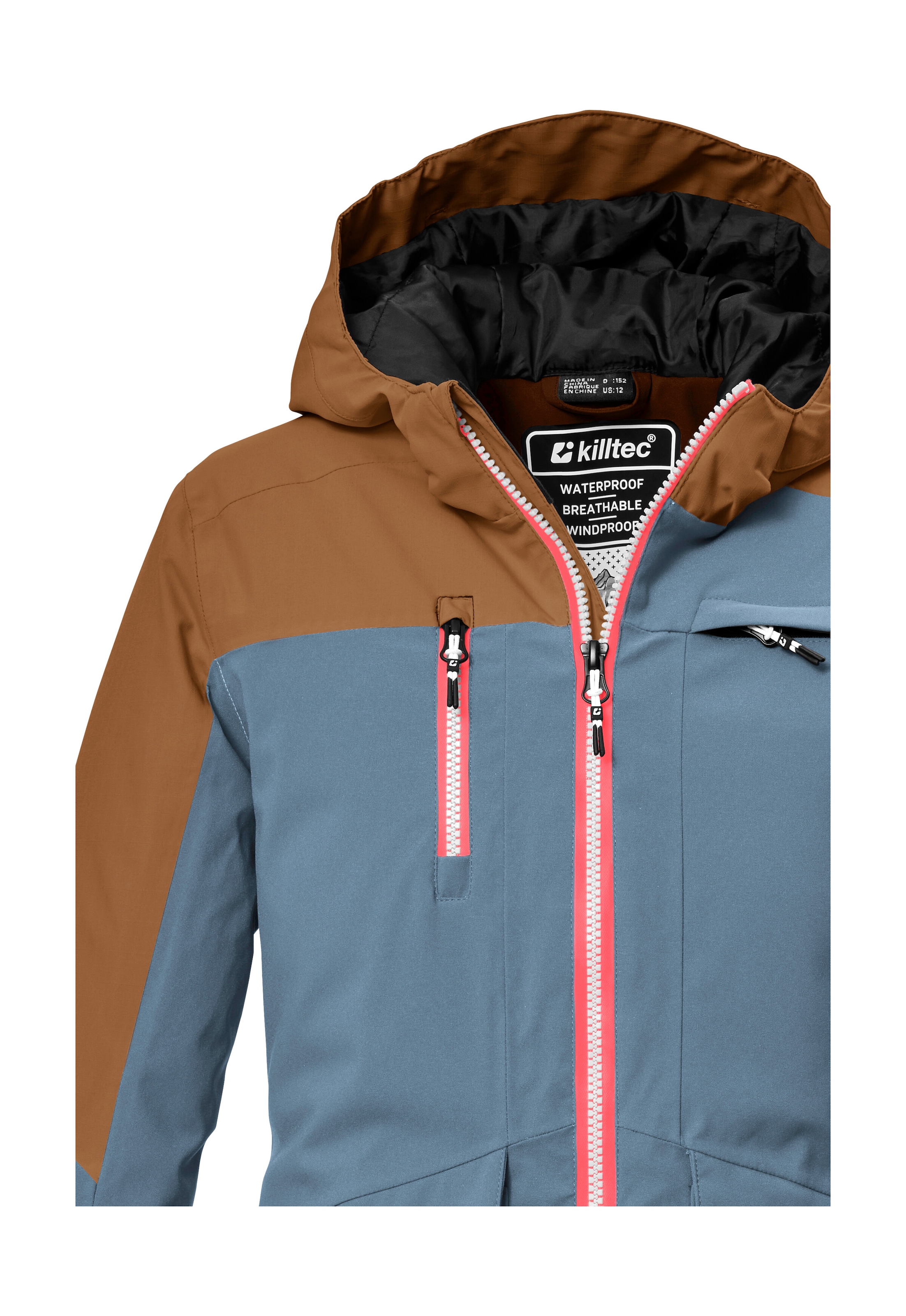 Killtec Veste de ski »KSW 340 GRLS SKI JCKT« Wasserdichte Mädchenjacke mit Kapuze, Schneefang und Stauraum