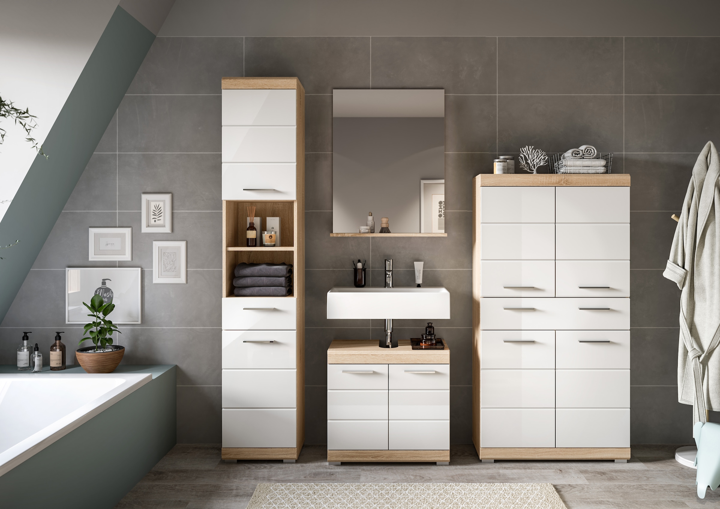 INOSIGN Badmöbel-Set »Siena, 4 teilig, bestehend aus:« Set, TOPSELLER!, 4 Stk. tlg.