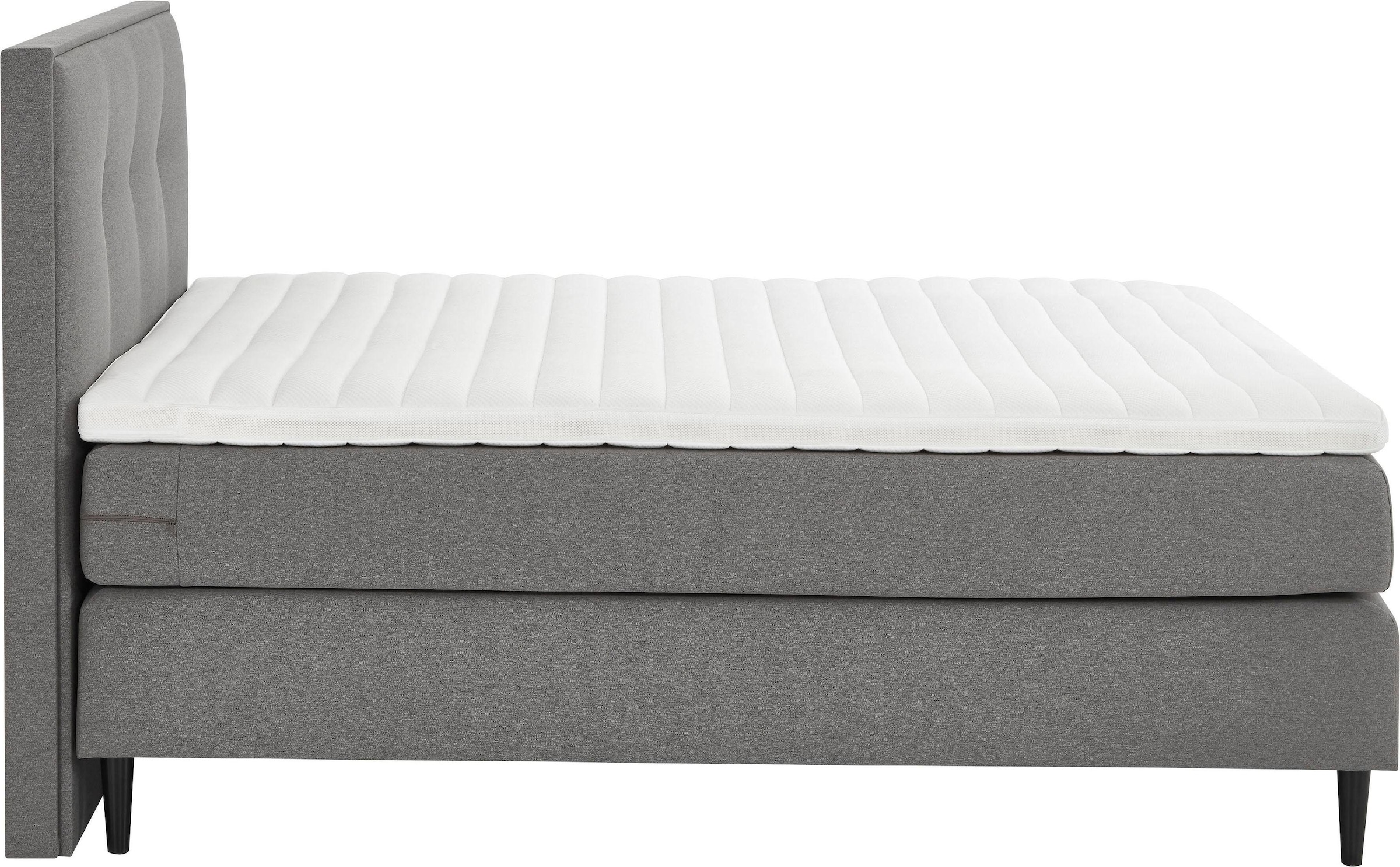 grüne betten Boxspringbett »Hella« mit Tonnentaschenfederkern-Matratze, 100% vegan