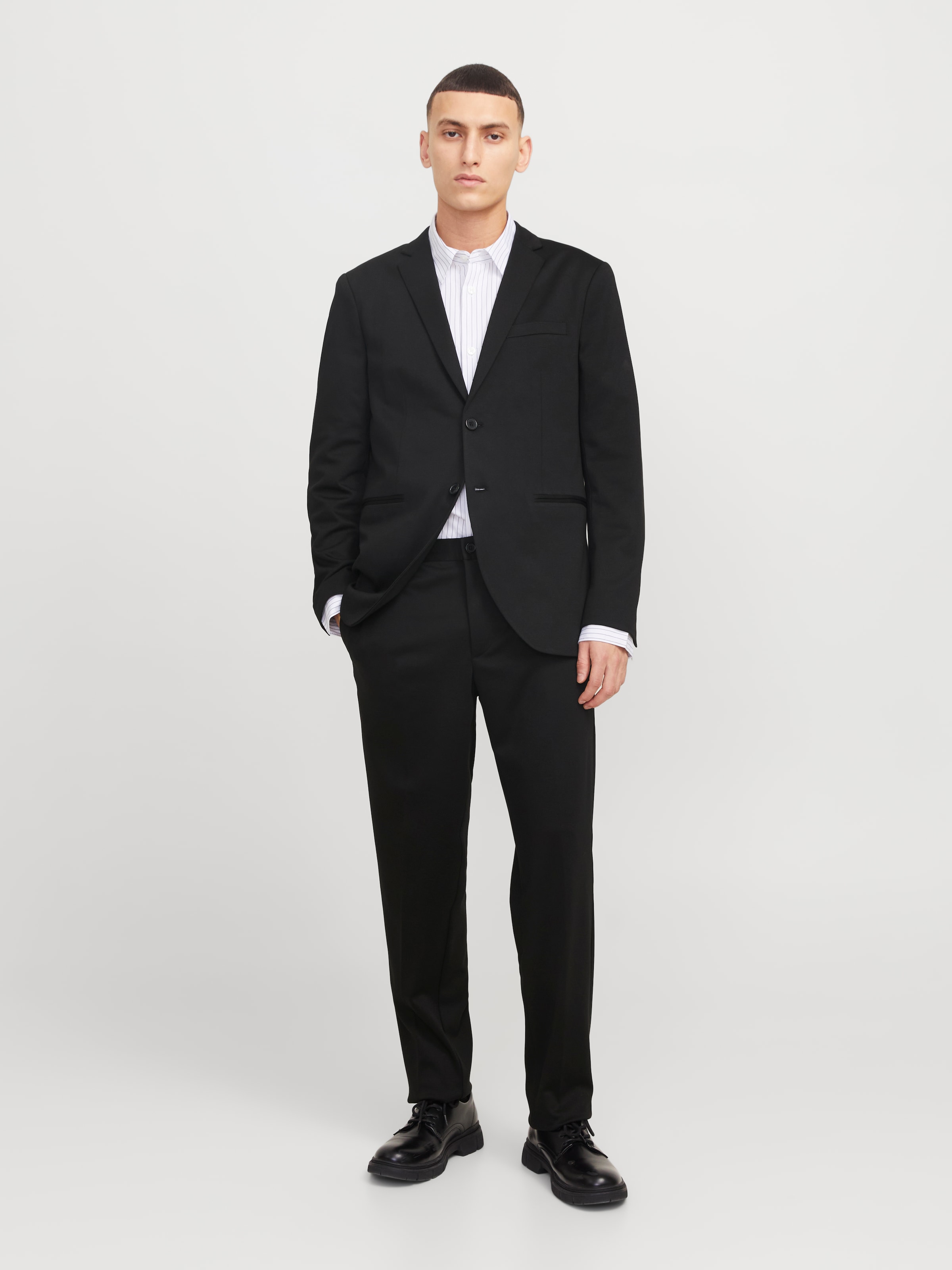 Jack & Jones Pantalon de costume »JPRJAXON Businesshose mit mittlerer Bundhöhe«  unifarben, modisch, slim fit, Materialmix