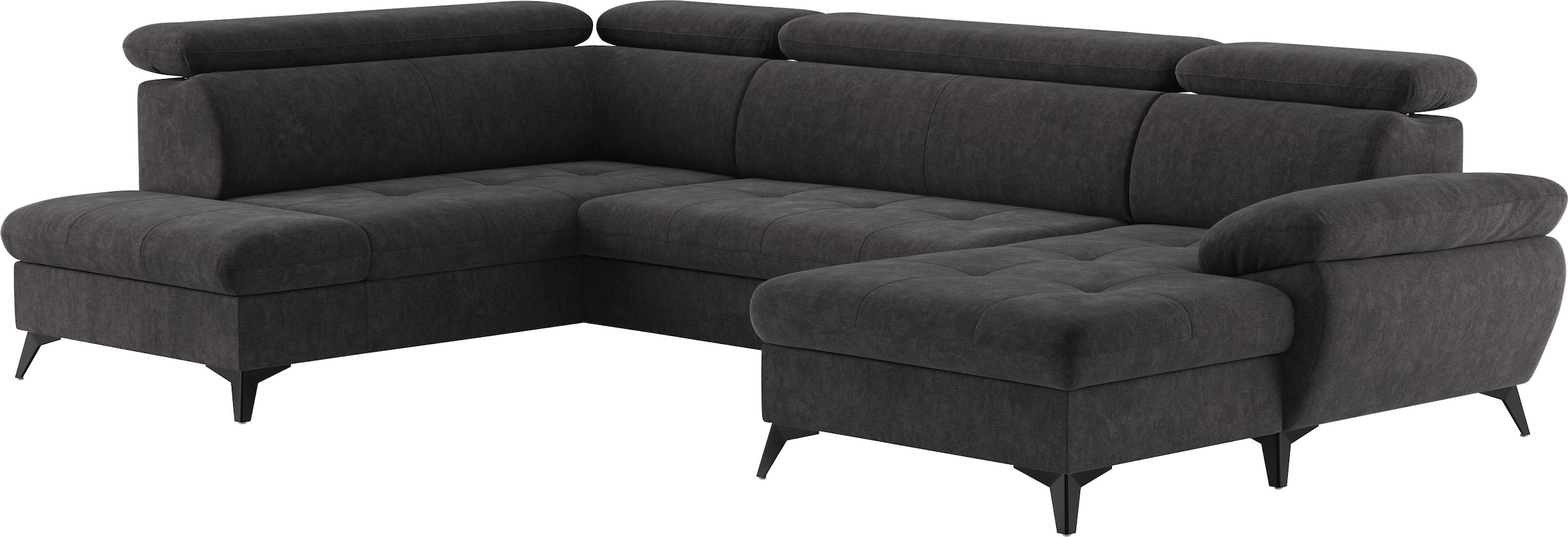 COTTA Wohnlandschaft »Hudson U-Form« mit Kopfteilverstellung, wahlweise mit Bettfunktion & Bettkasten