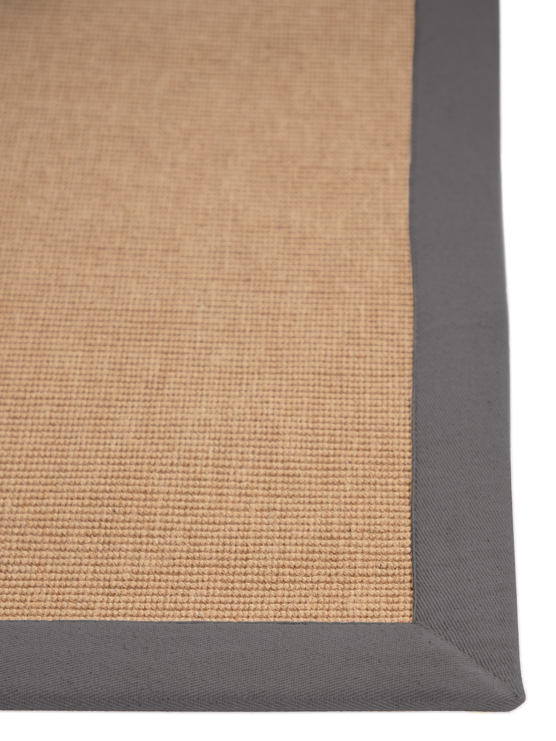 carpetfine Tapis en sisal »Sisal  ,    auch als Läufer erhältlich« Rectangulaire 5 mm Höhe mit farbiger Bordüre, Anti Rutsch Rückseite, viele Grössen, Wohnzimmer