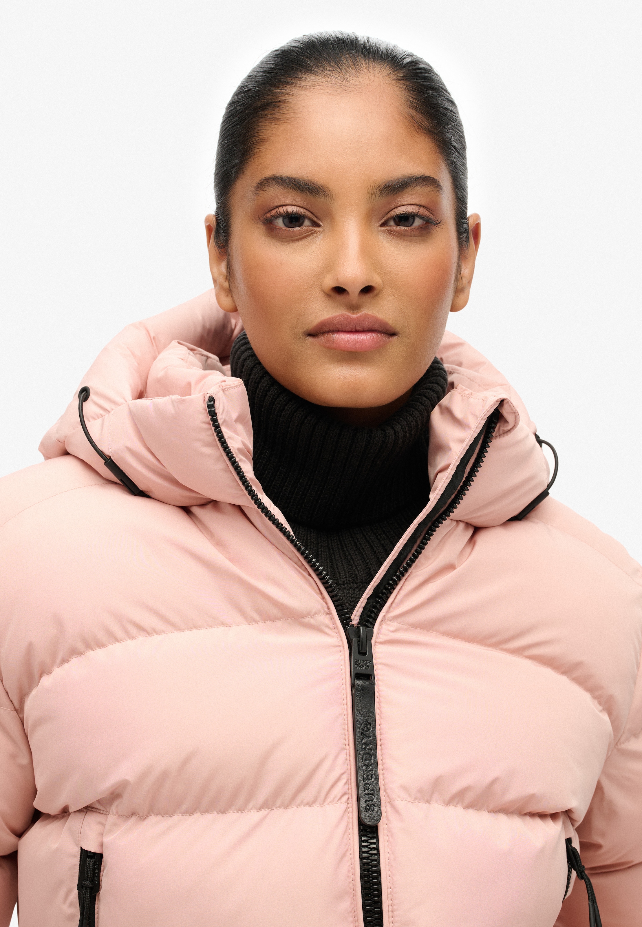 Superdry Steppjacke »HOODED SPORTS PUFFER JACKET« mit Kapuze Kunstfaser, relaxed fit