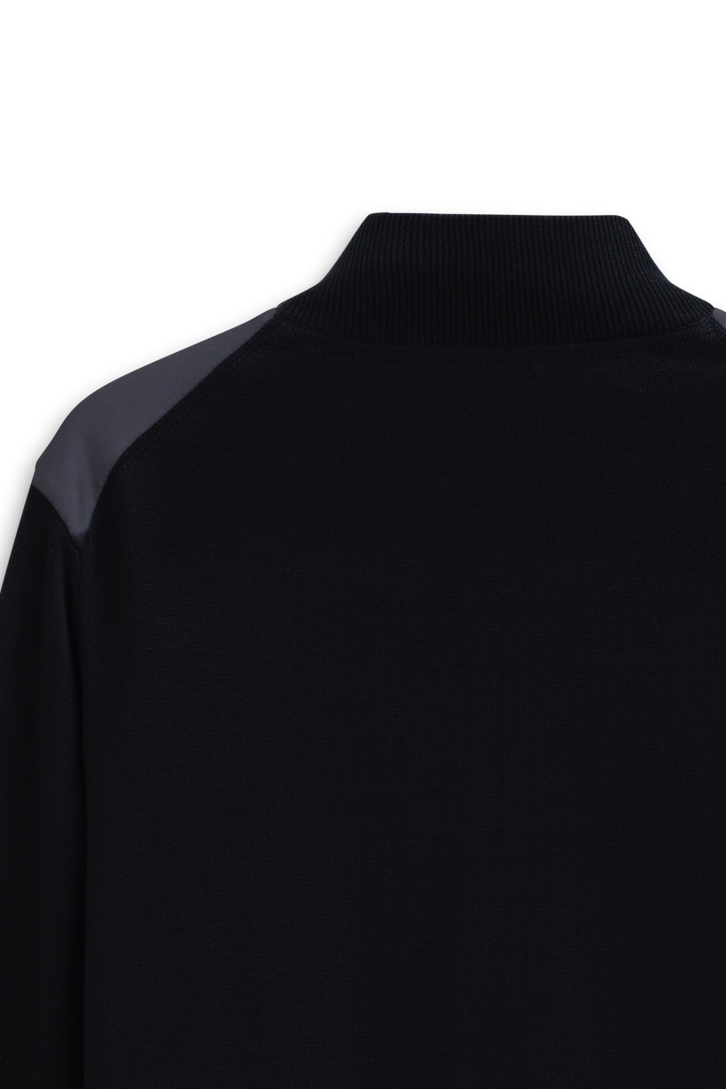 bugatti Strickjacke »Regular Fit« mit Stehkragen und Reissverschlusstaschen