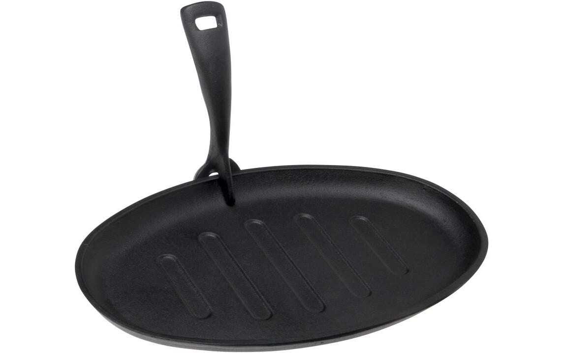 Nouvel Poêle à frire »Hot Plate mit Holzunterteller 34 x 18 x 5 cm«