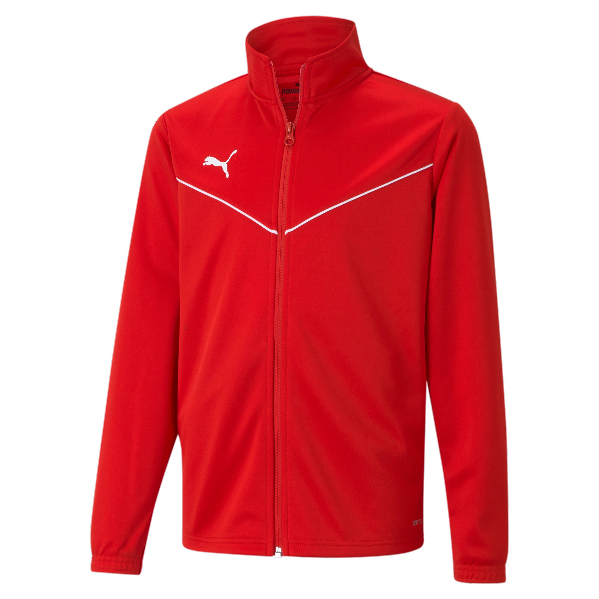 PUMA Trainingsjacke »TEAMRISE TRAINING POLY JACKET JR« ohne Kapuze für Jugendliche, mit Reissverschluss, DryCELL Technologie