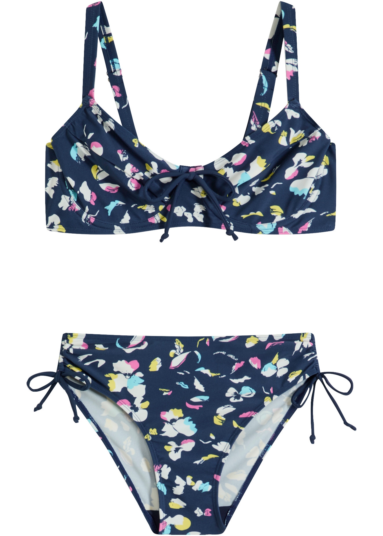 bonprix Bikini à armatures Ensemble, 2 cuis coupe minimiseur, superbe imprimé intégral