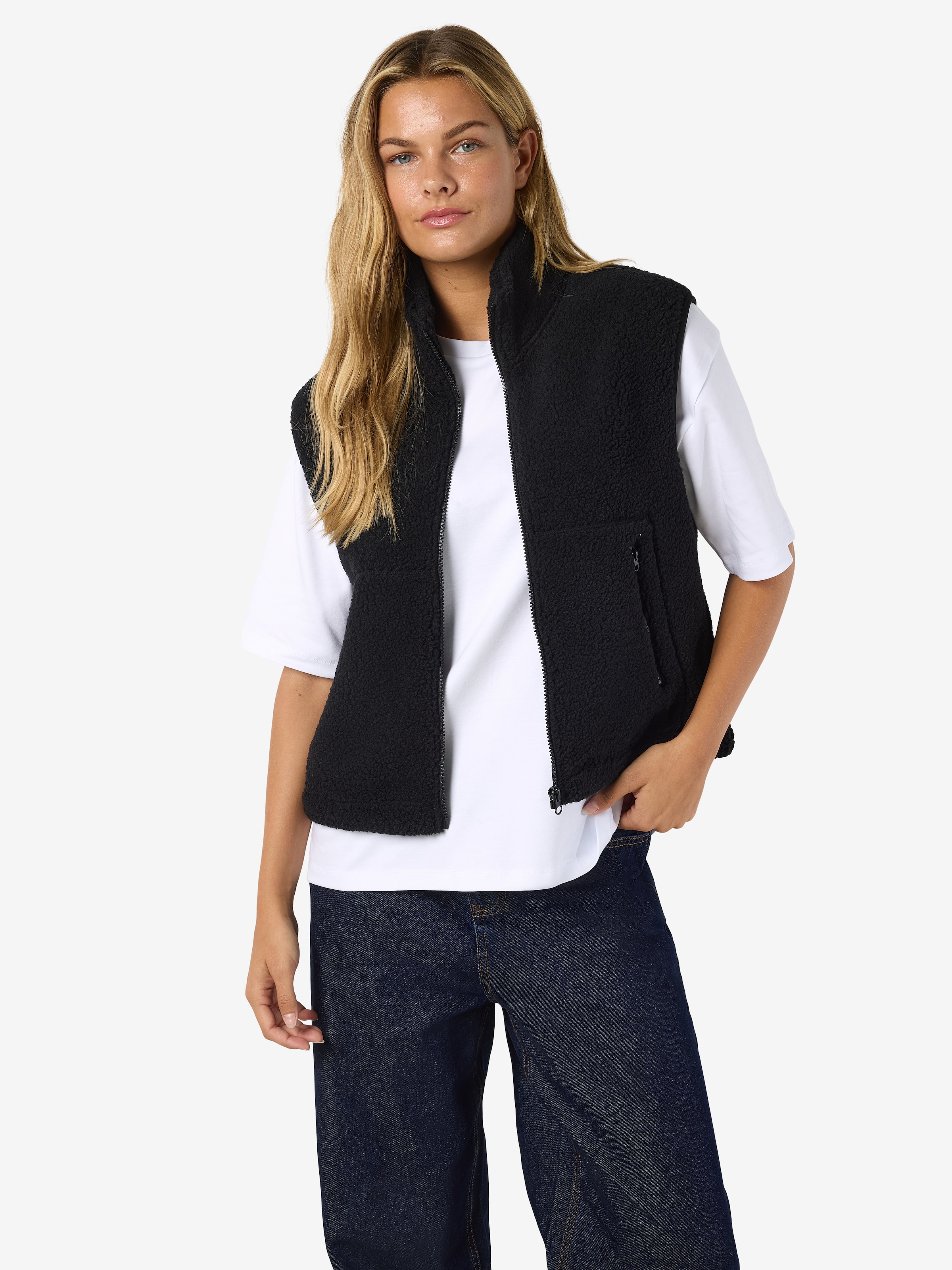 Noisy may Fellweste »NMMASEY SHORT TEDDY VEST FWD NOOS«