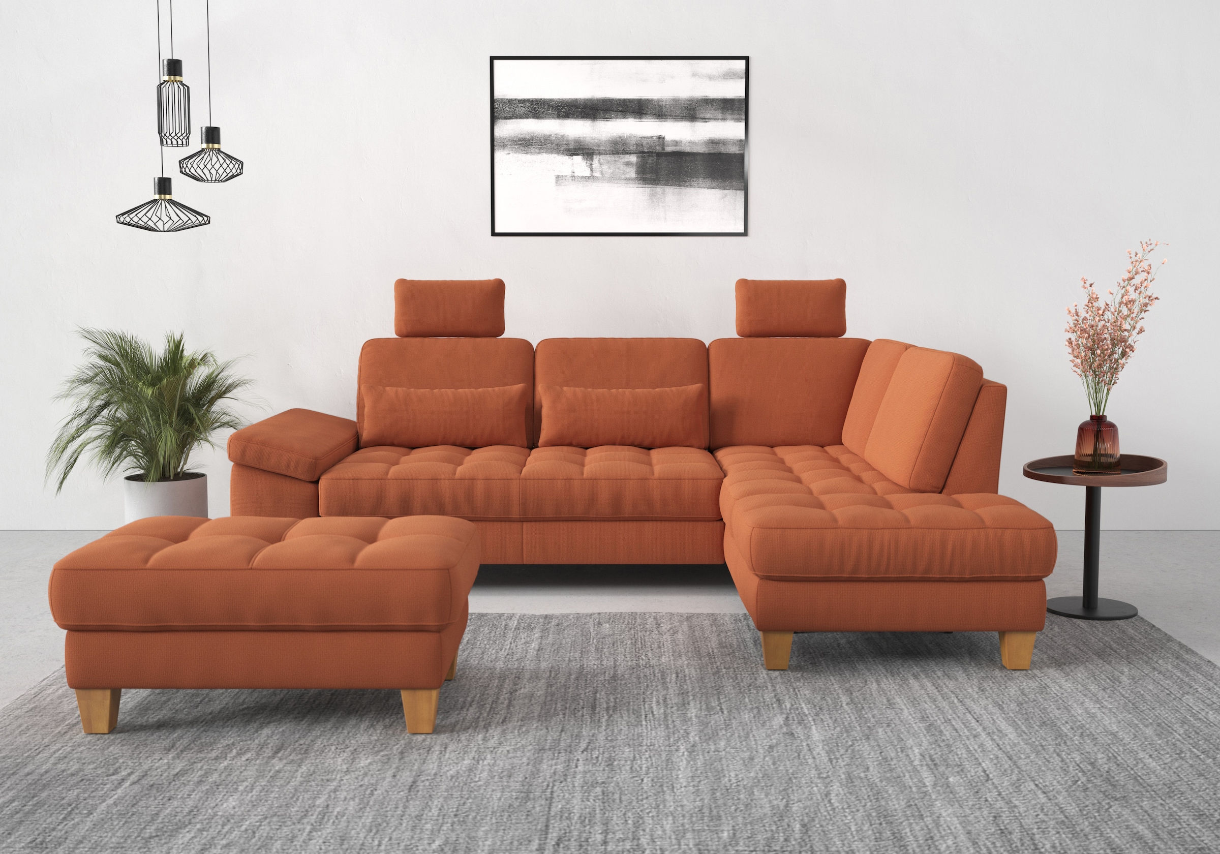 sit&more Tabouret de rangement »Westham« wahlewise mit/ohne Federkern