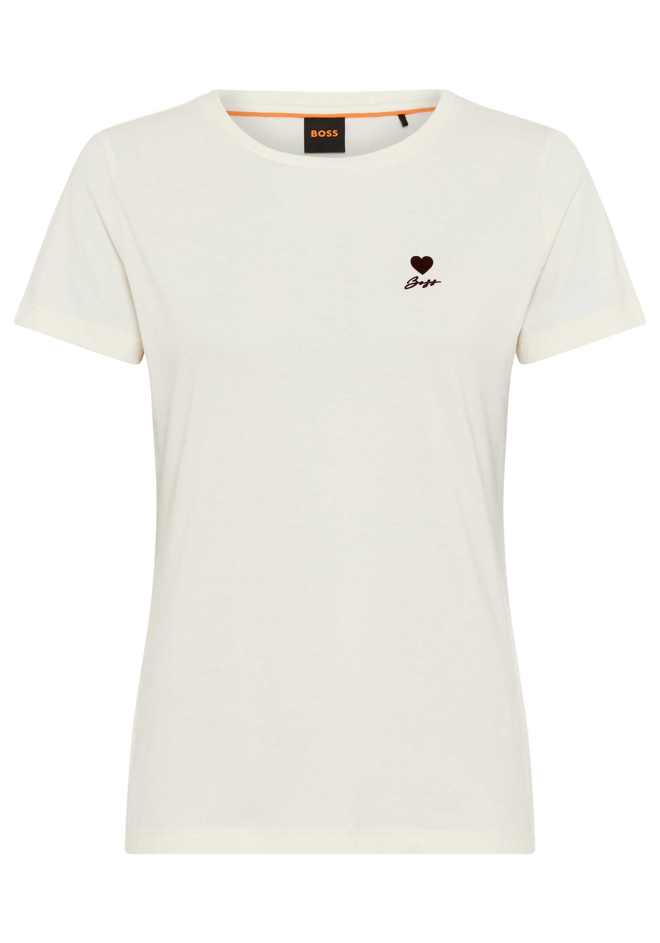 BOSS ORANGE T-Shirt »Elove Premium Damenmode« aus Baumwolle, Rundhals