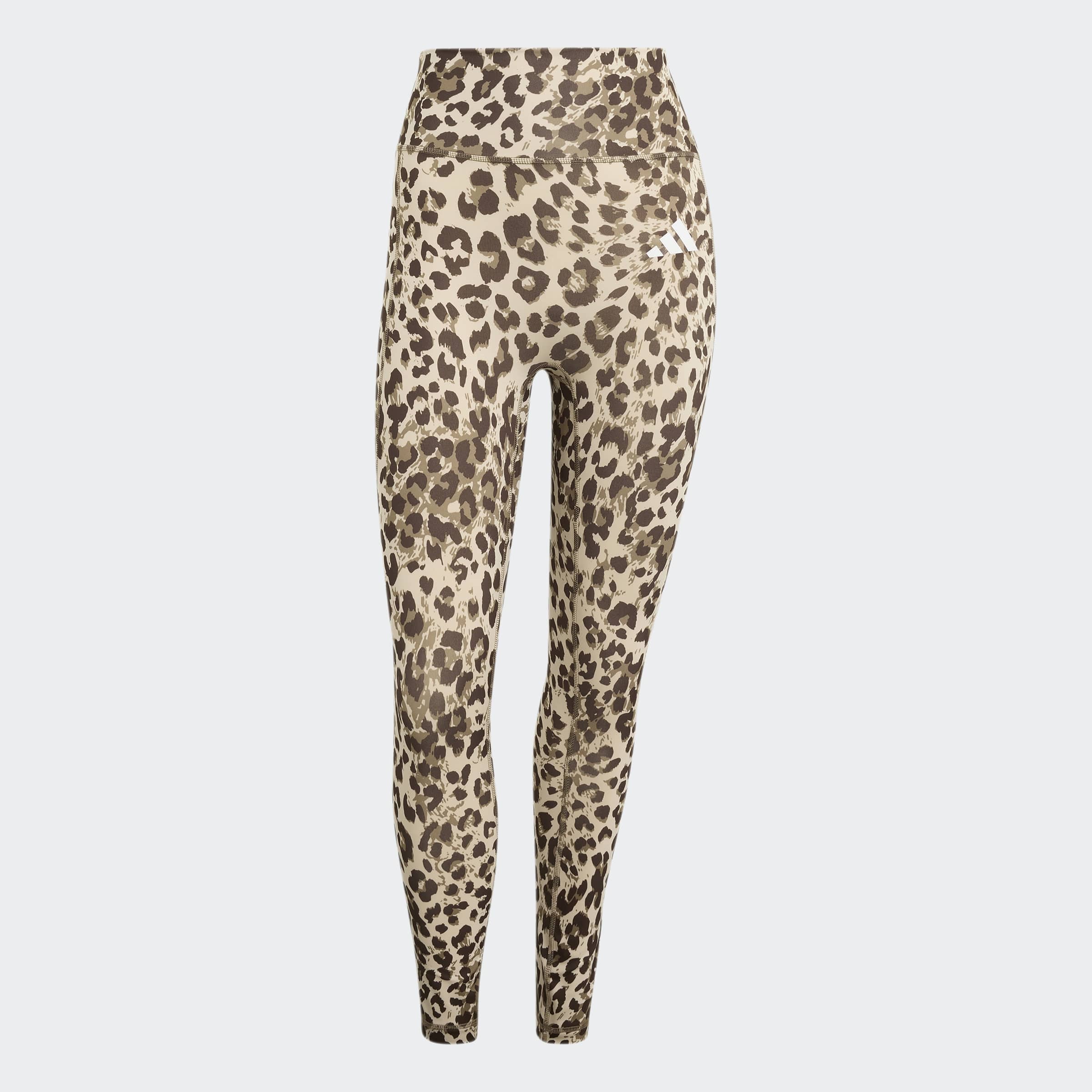 adidas Performance Caleçon d'entraînement »OPTIME ESSENTIALS 3-STREIFEN LEOPARD 7/8 LEGGINGS«