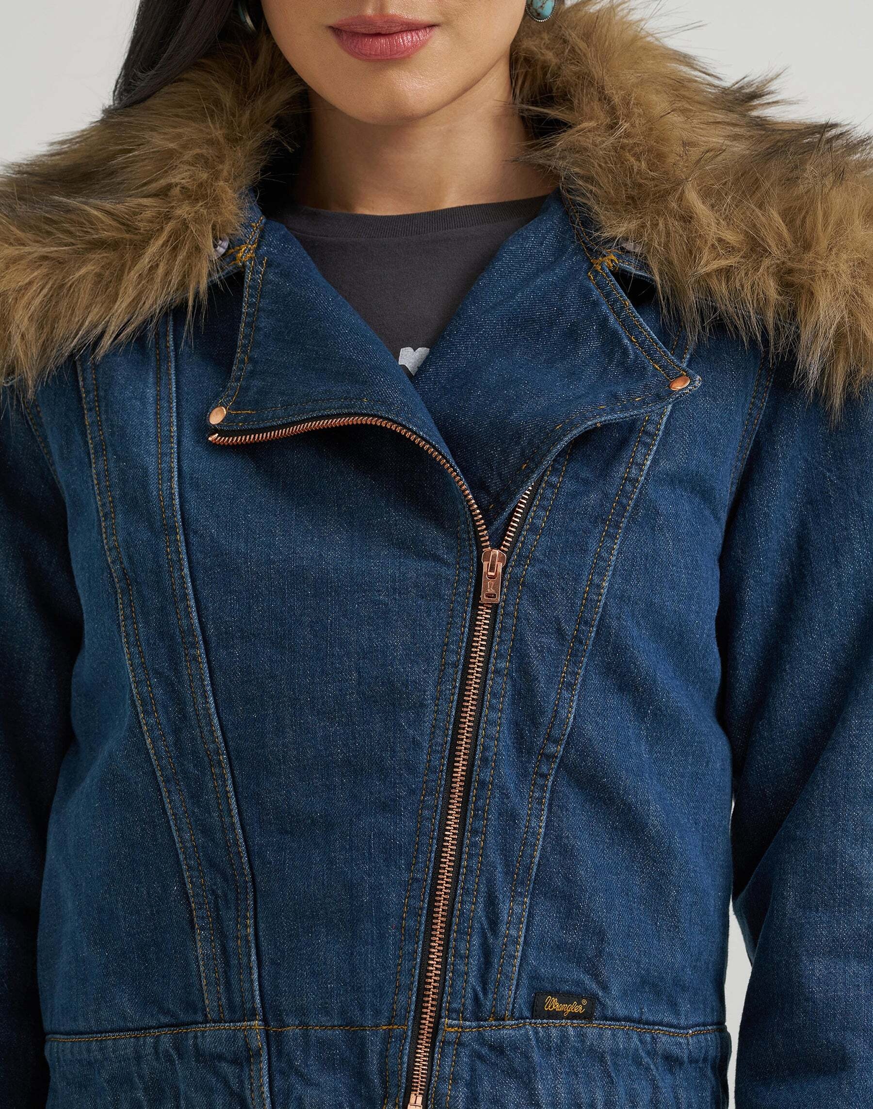 Wrangler Jeansjacke »WRANGLER Jeansjacke Moto«