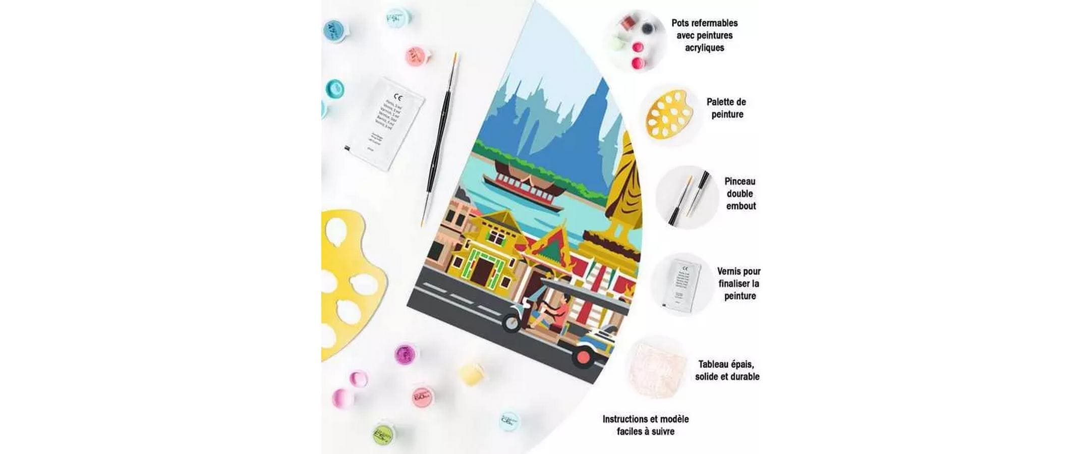 Ravensburger Malen nach Zahlen »CreArt Citys Farbenfrohes Bangkok«