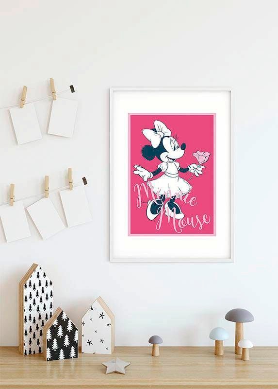 Komar Image »Minnie Mouse Girlie« 1 cuis tlg. Wandbild zur Dekoration im Kinderzimmer - ohne Rahmen