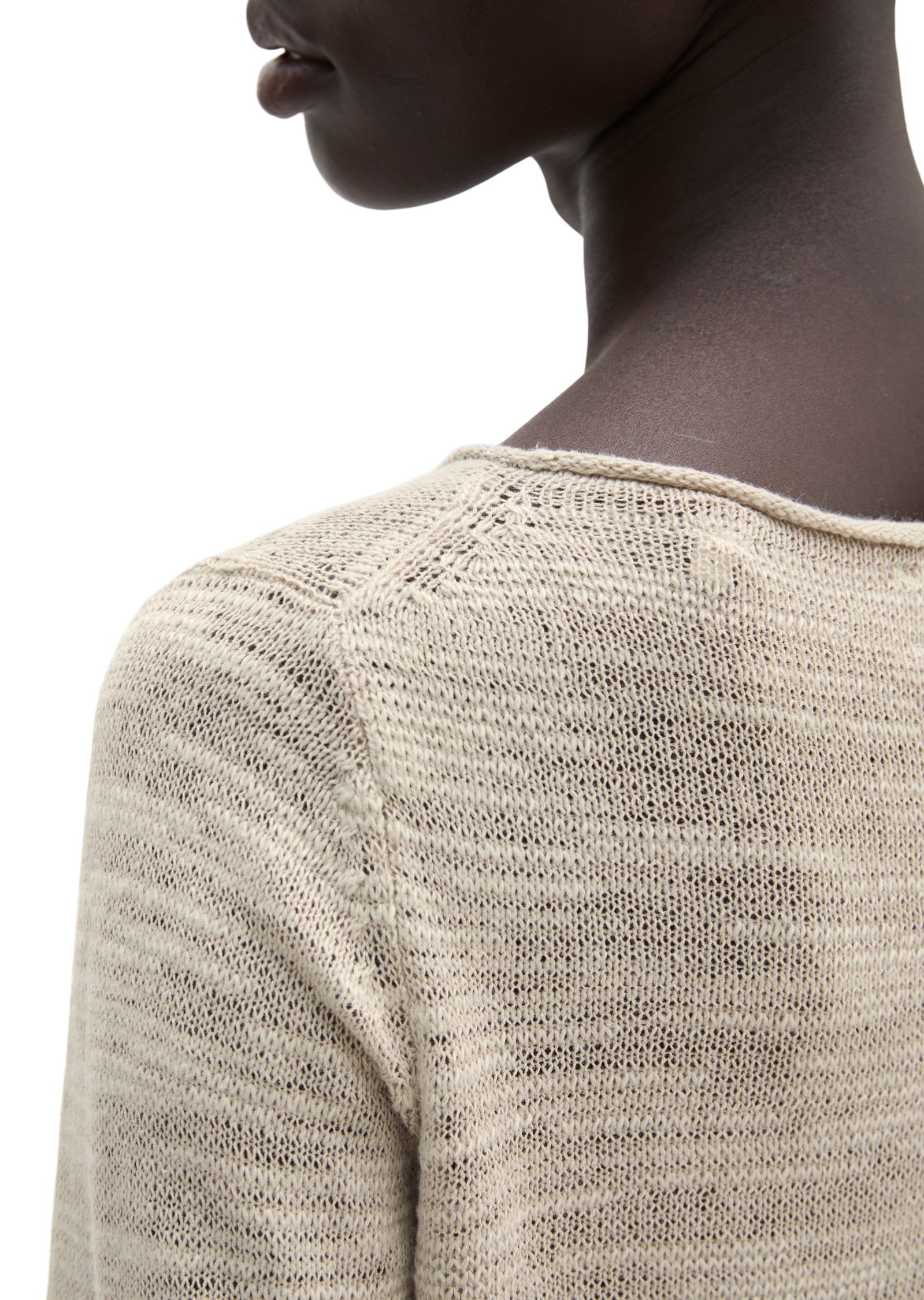 Marc O'Polo Strickpullover slim aus Leinen-Baumwolle-Mix