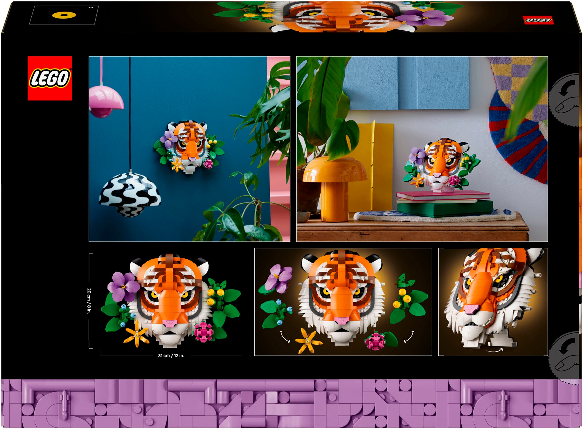 LEGO® Pions de construction »Fauna Collection - Tiger (31217), LEGO ART« Made in Europe