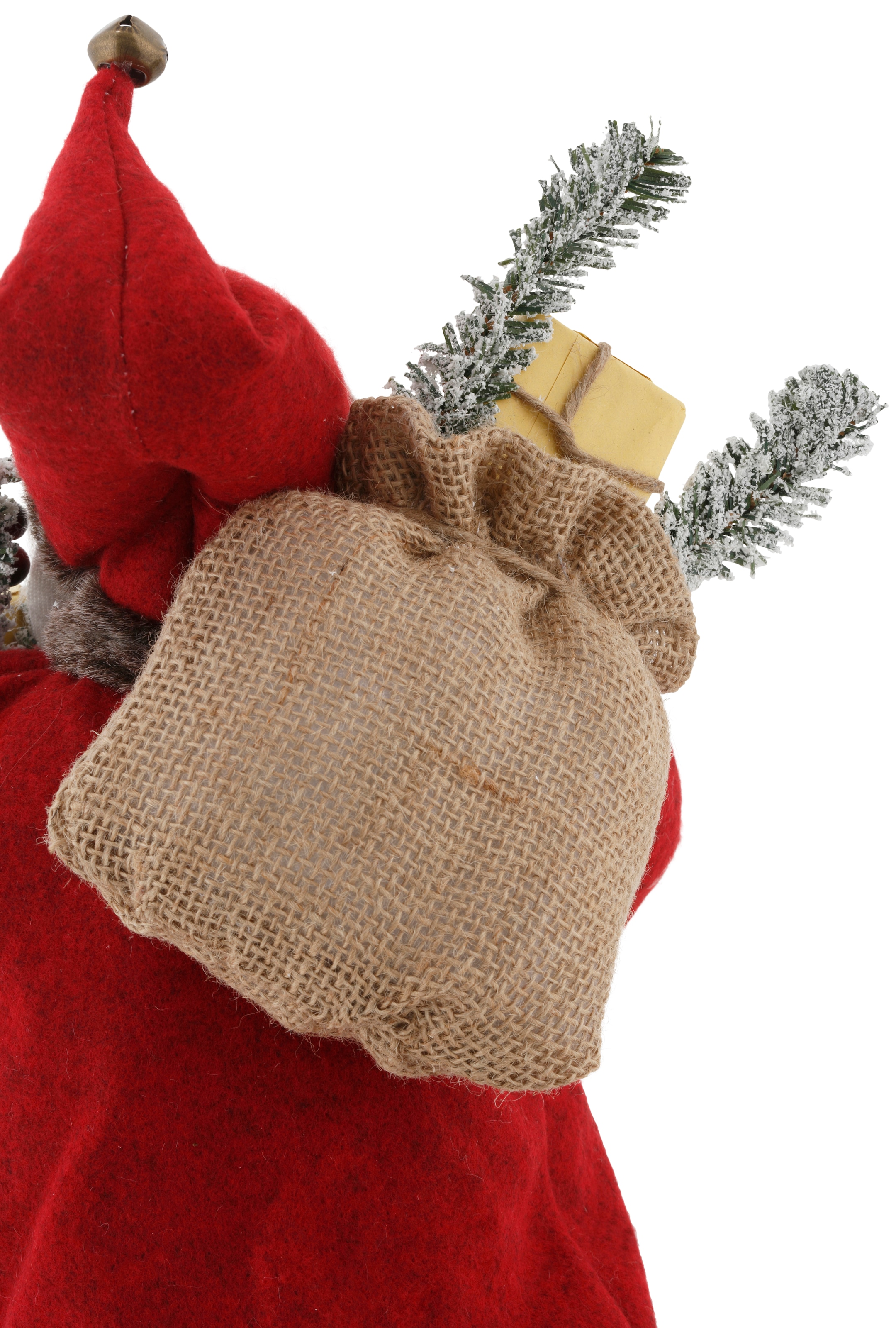 my home Weihnachtsmann »Weihnachtsdeko rot« klassisch, traditionell, mit Sack und Geschenken, Höhe ca. 45,5 cm