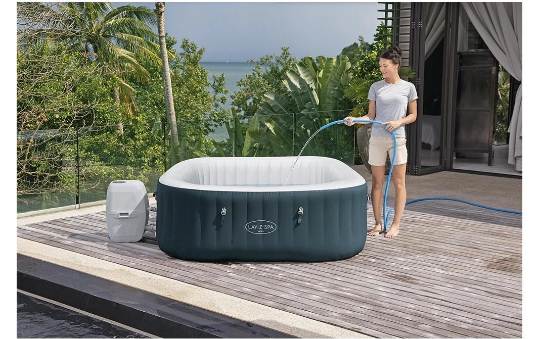 Bestway Whirlpool »Ibiza AirJet« Aufblasbarer, energieeffizienter Whirlpool für vier bis sechs Personen