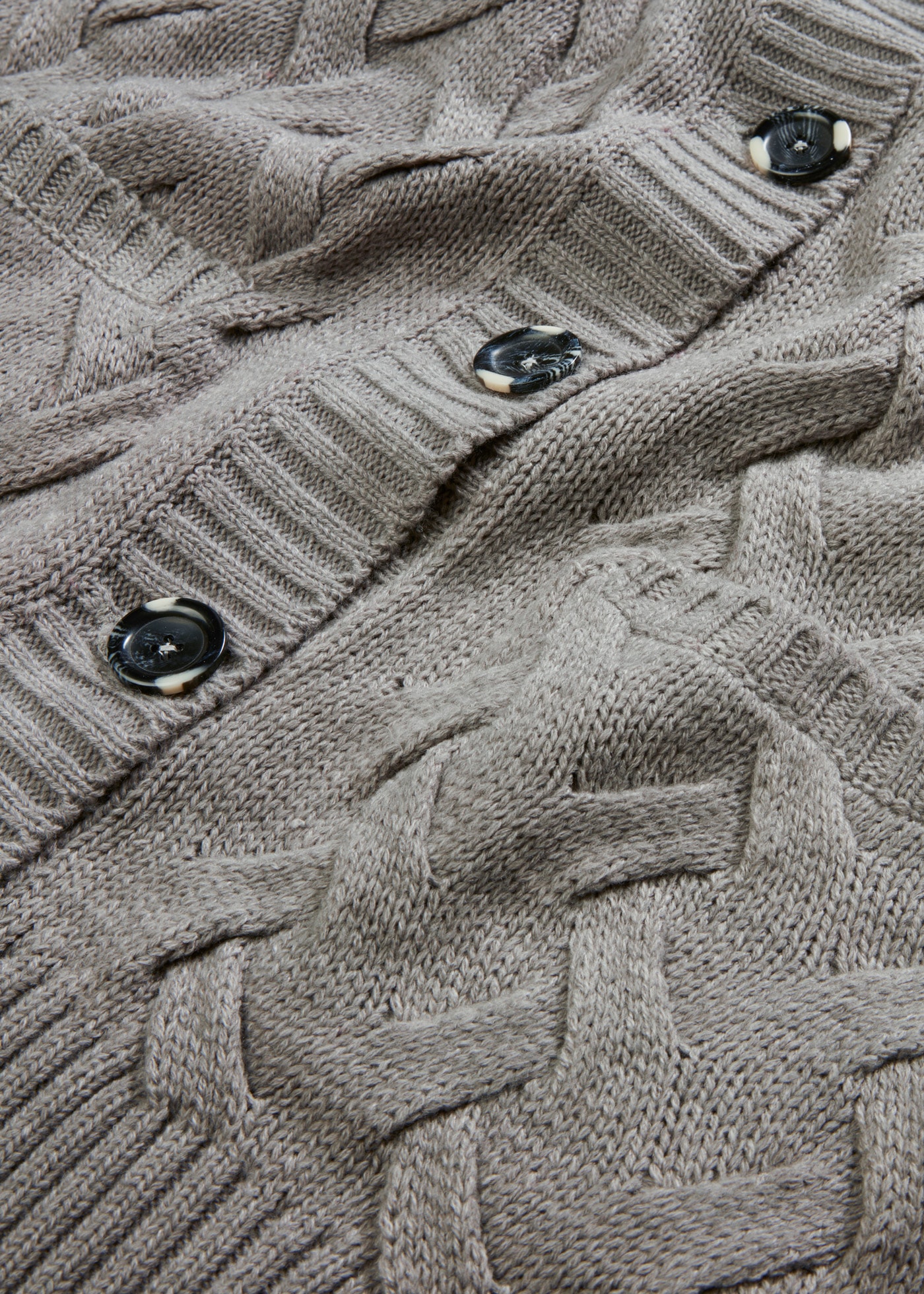 bonprix Cardigan long lockere Passform, mit Knopfleiste, mit aufgesetzten Taschen