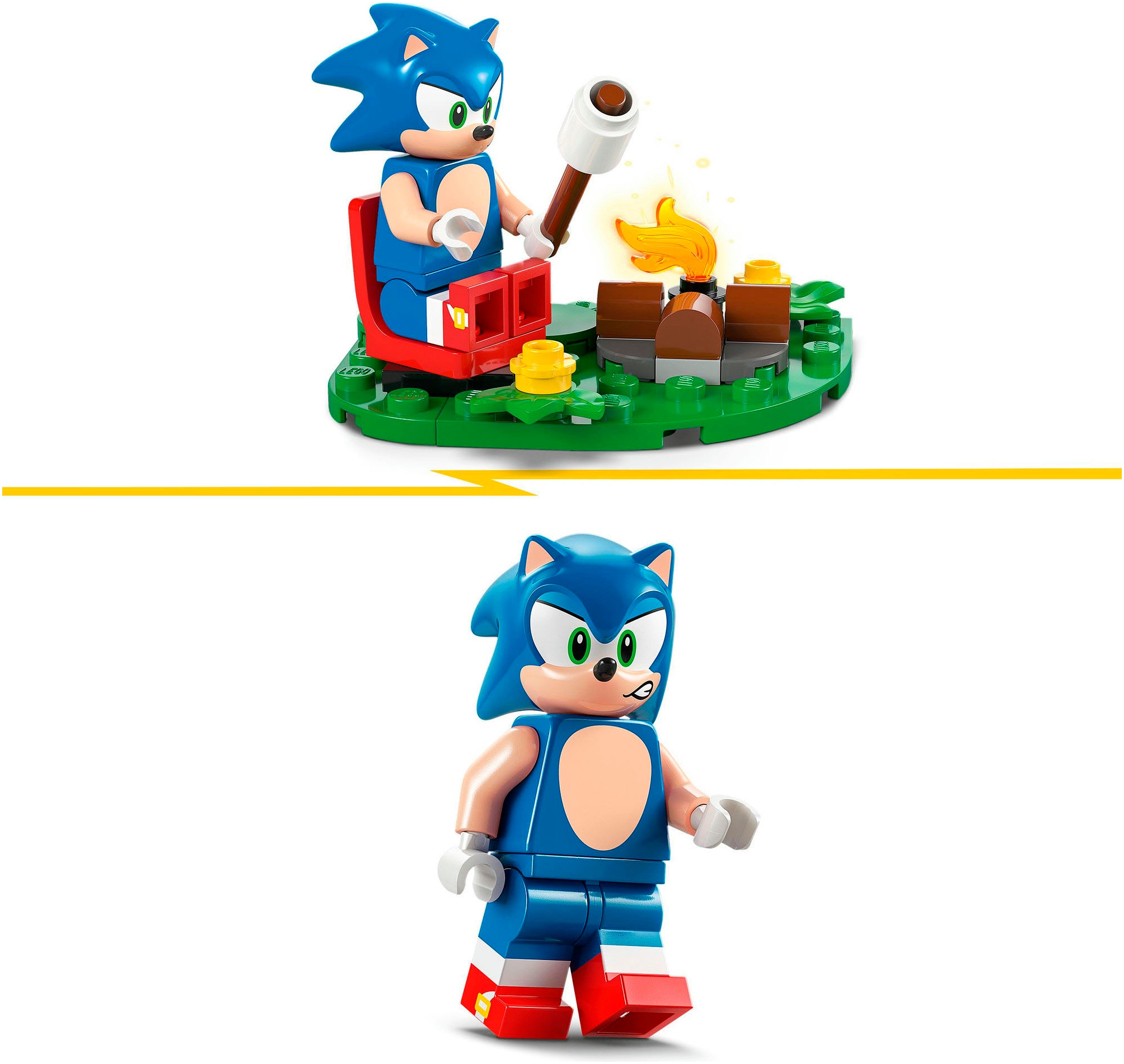LEGO® Pions de construction »Sonics Showdown am Lagerfeuer (77001), LEGO Sonic« fabriqué en Europe