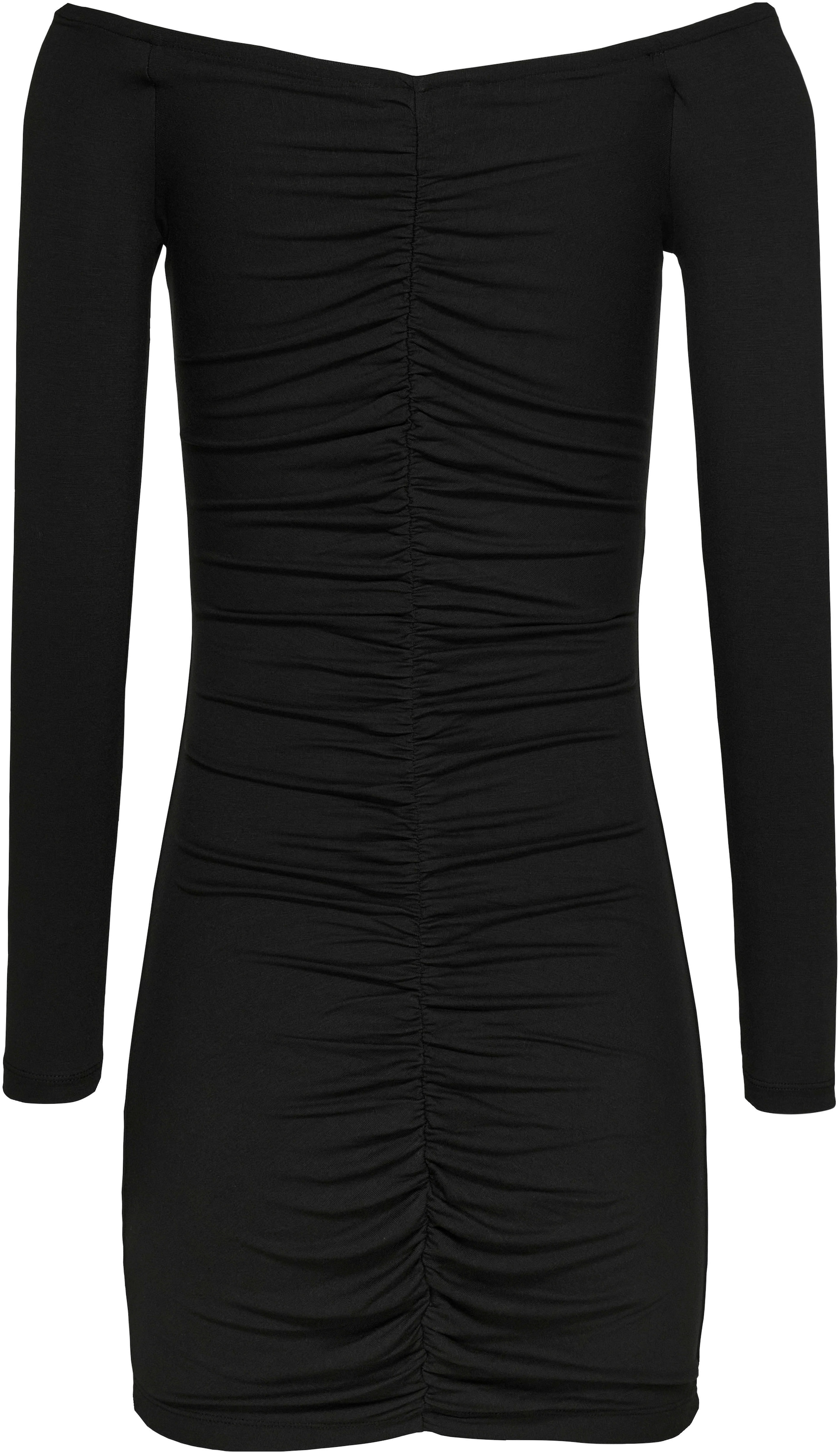 Tommy Jeans Robe en jersey »TJW OFF SHOULDER GATHER BODYCON« mit Tommy Jeans Flagge