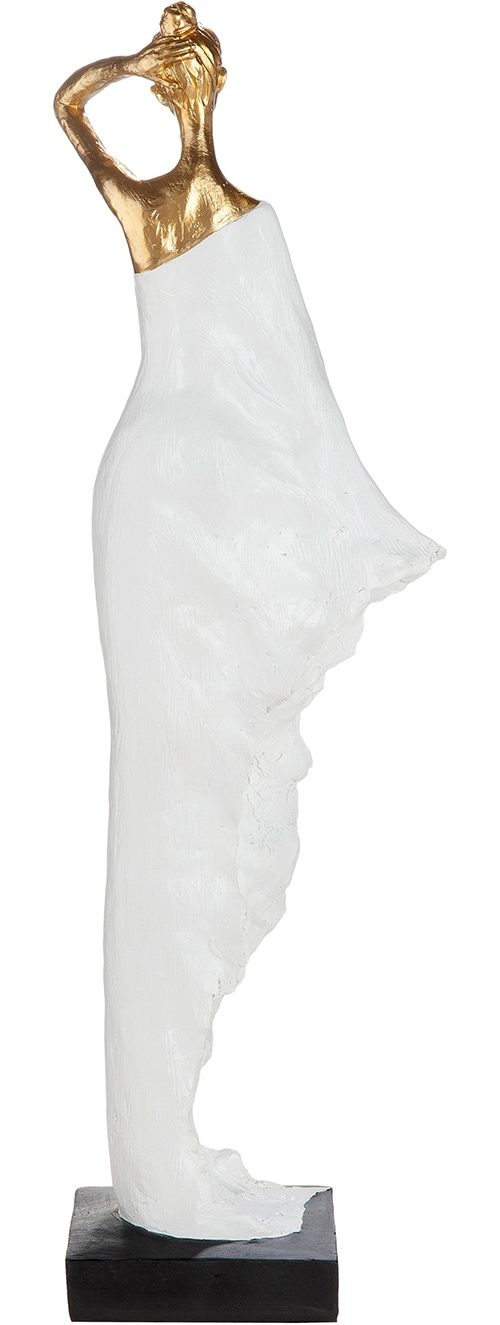 GILDE Skulptur »Skulptur Frau Miraelle weiss H. 53 cm« Anmutig modern Dekorhighlight Wohnraumdeko Skulpturenfigur