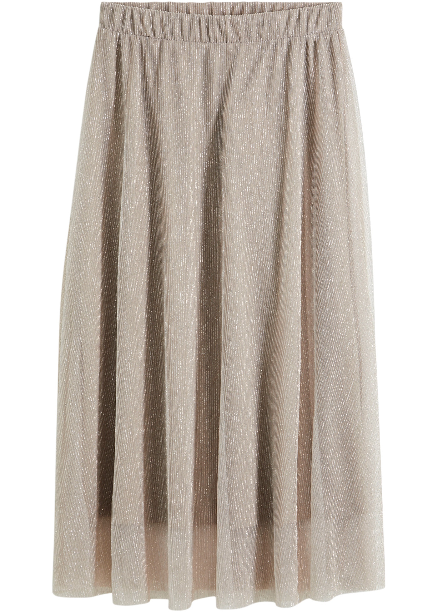 bonprix Jupe en jersey »Jerseyrock« aus leicht transparentem Materialmix, ausgestellte Passform