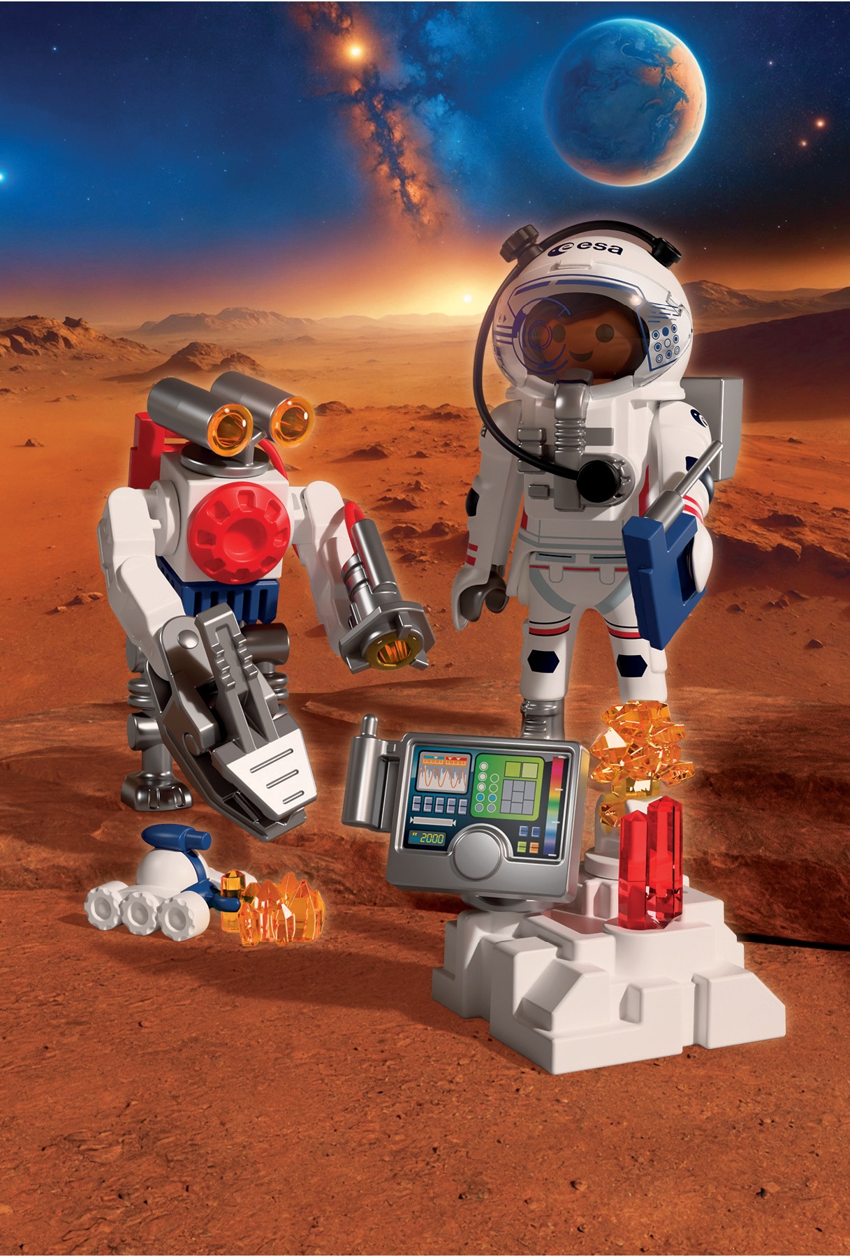 Playmobil® Jeu de construction »ESA: Astronaut mit Roboter (72014), City Action«