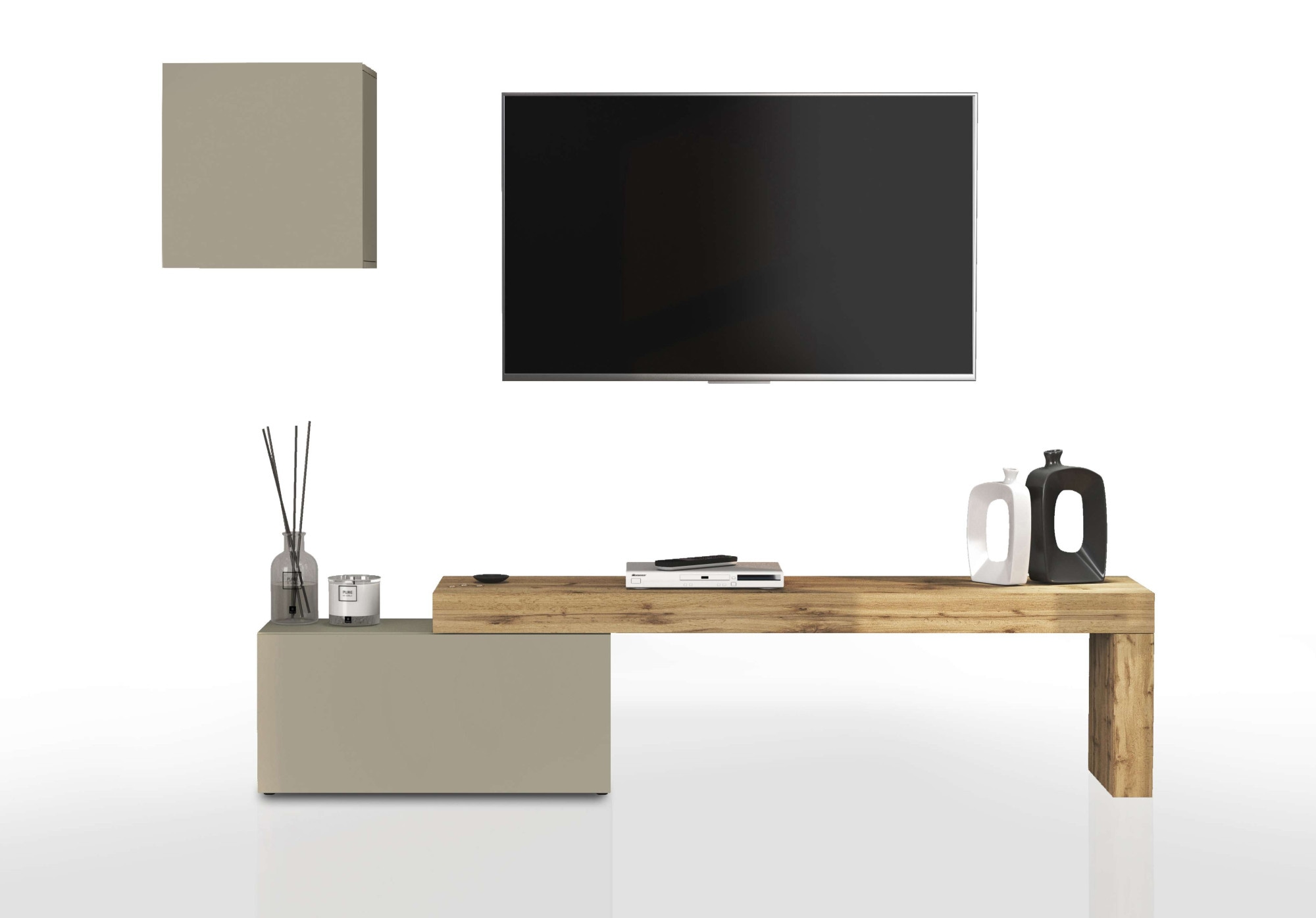 INOSIGN TV-Wand »Chronos TV-Set, Wohnwand – Elemente frei platzierbar, Made in Italy« Set, 2-er set, 2 Stk. tlg.
