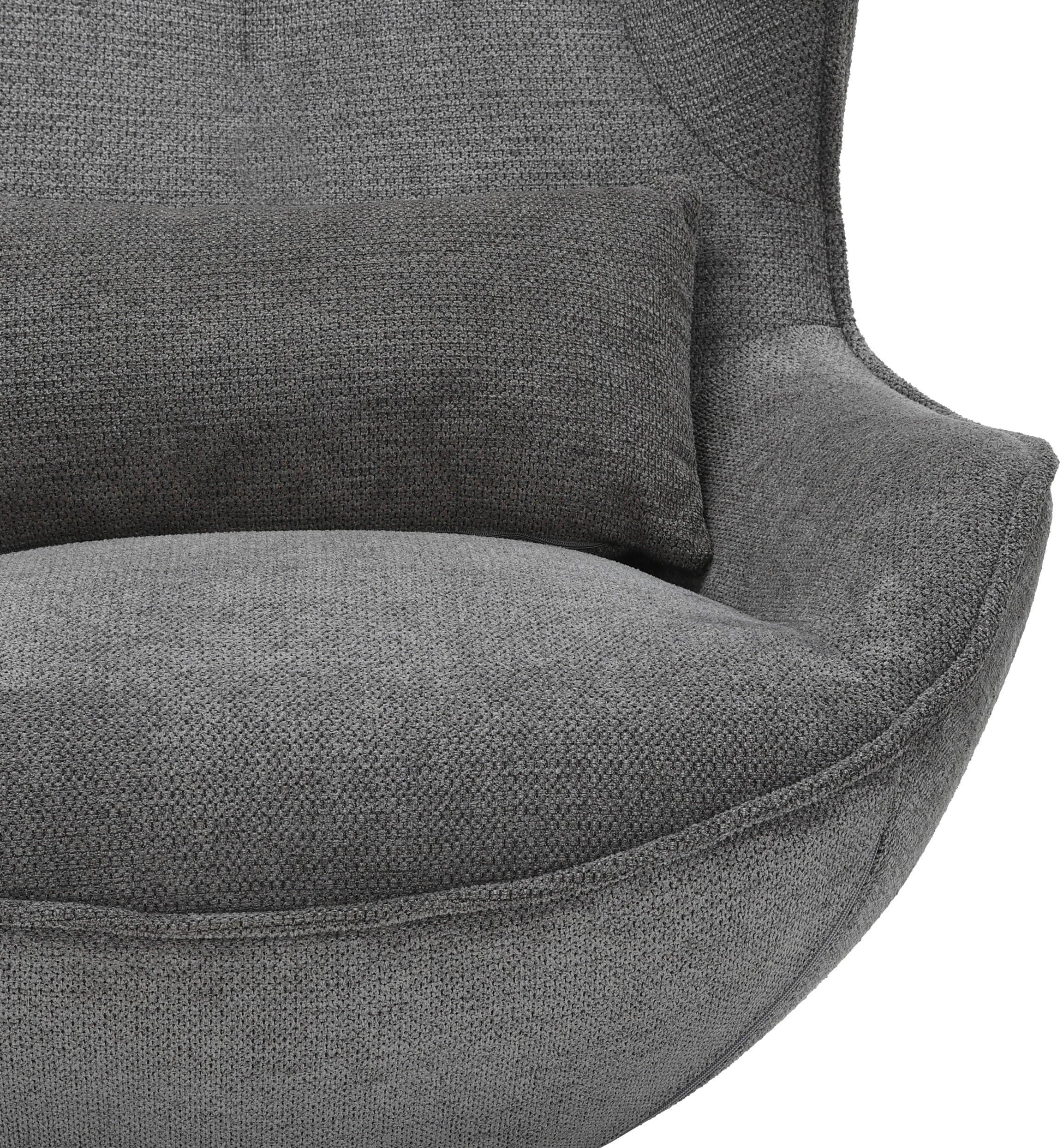 GOODproduct Fauteuil »YOLLI Relaxsessel, TV-Sessel mit Hocker« 360° Grad drehbar, Struktur-Bezug