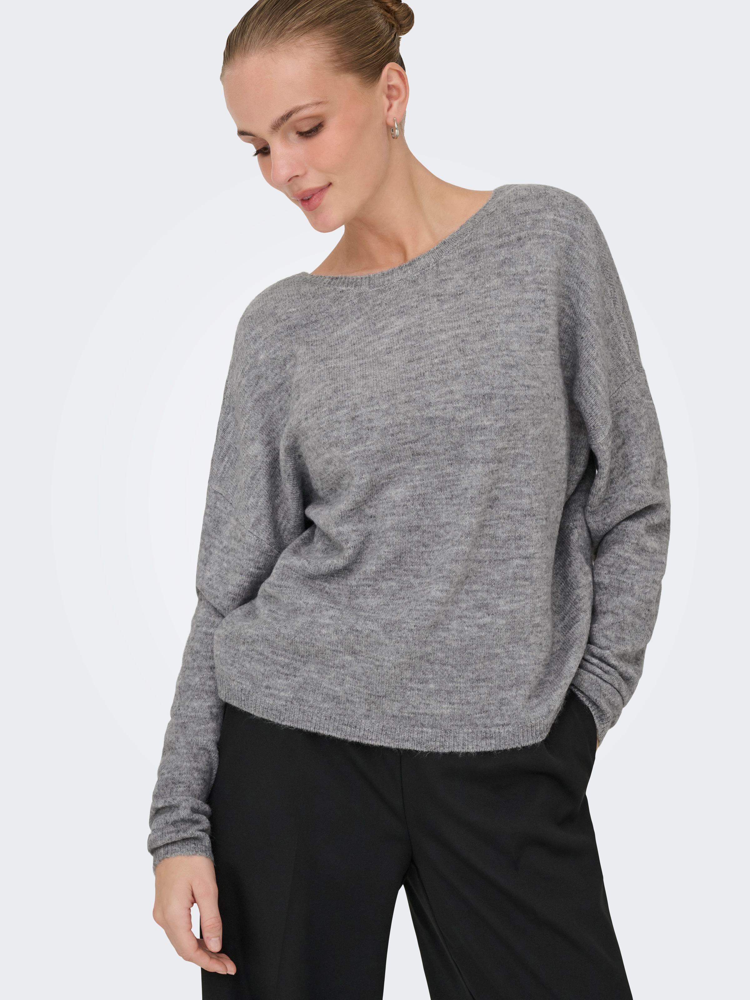 ONLY Pull à col rond »ONLMANIFESTA LS REVERSIBLE KNT NOOS«