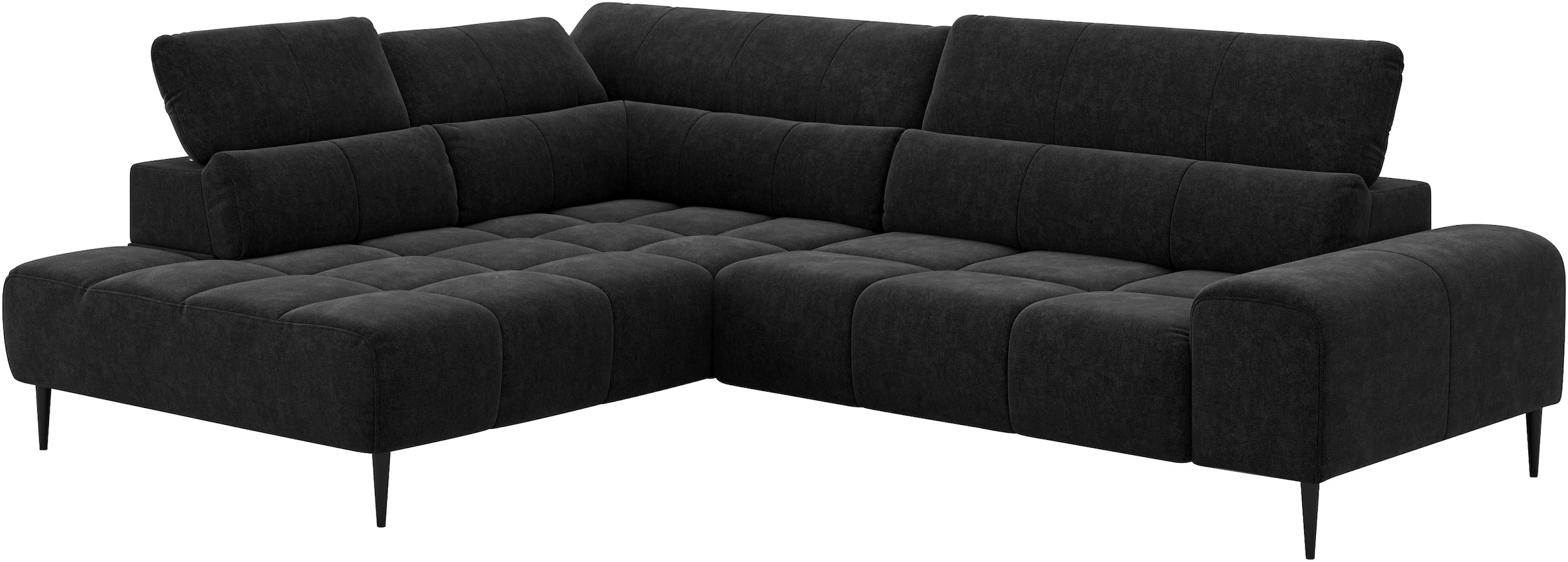 COTTA Canapé d'angle »Theo L-Form, B: 298 cm« mit Kopfteilverstellung, optional Sitztiefenverstellung