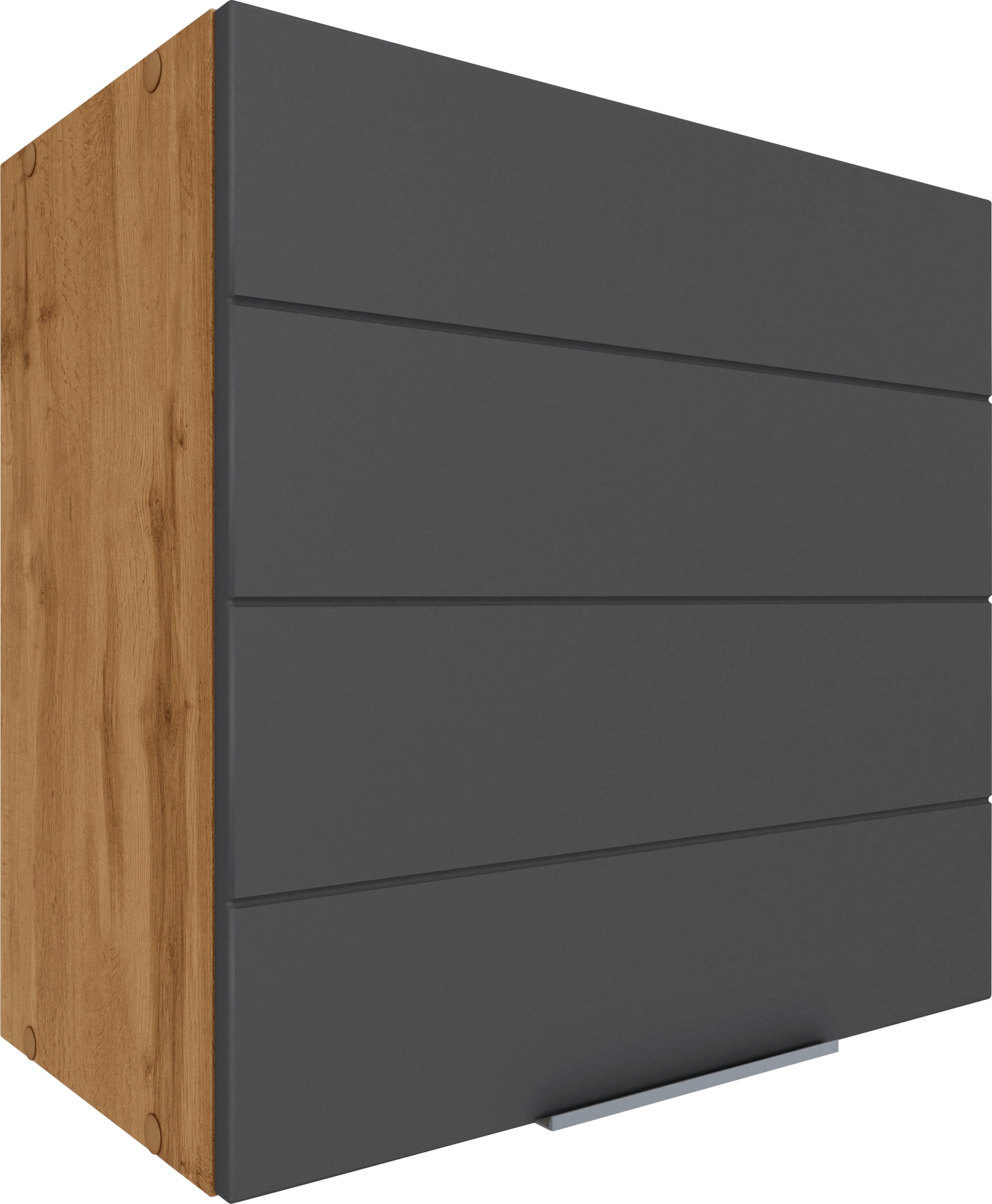 KOCHSTATION Armoire suspendue »KS-Luhe« 60 cm de large, façades MDF de haute qualité avec lisse horizontale