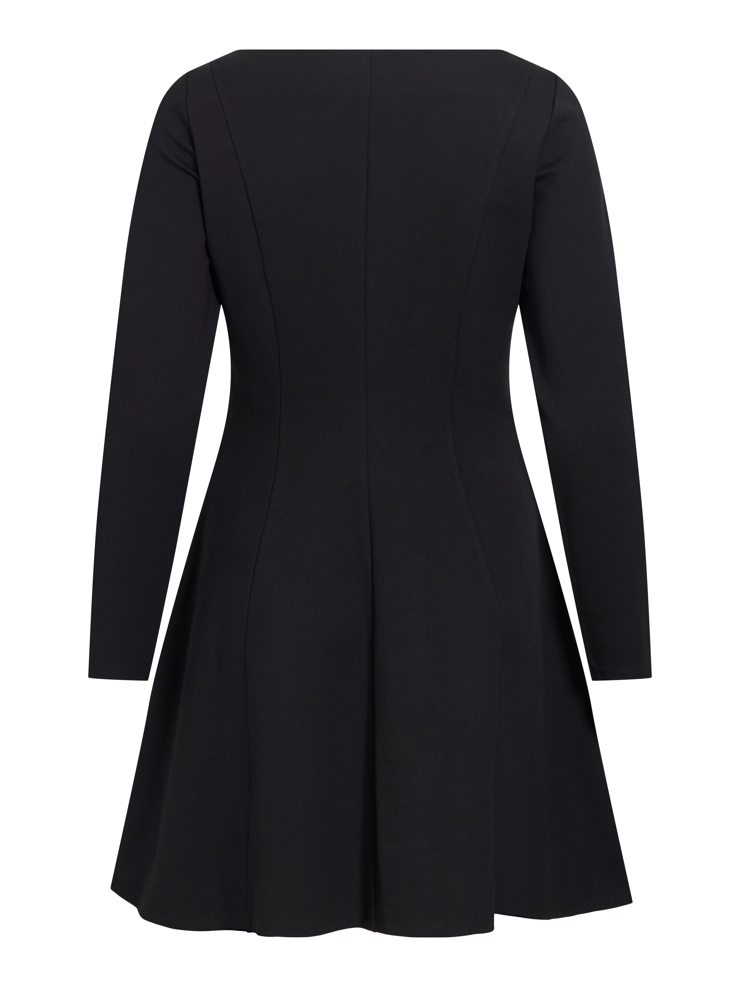 Vila Mini-robe »VISIBA BOAT NECK L/S DRESS - NOOS« mélange de viscose, coupe étroite