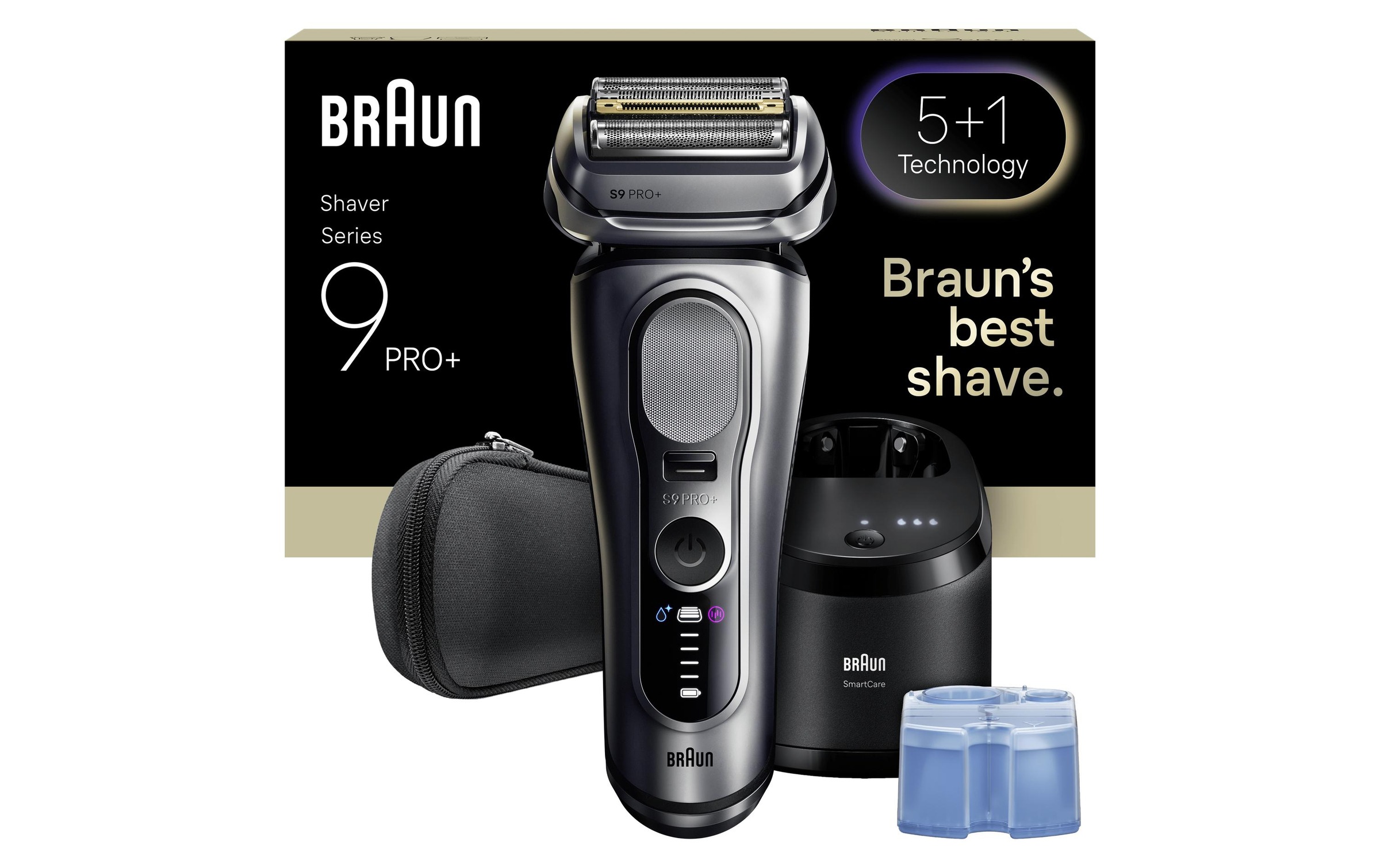 Braun Elektrogesichtshaarentferner »Series 9 Pro+ 9667cc« Reinigungsstation