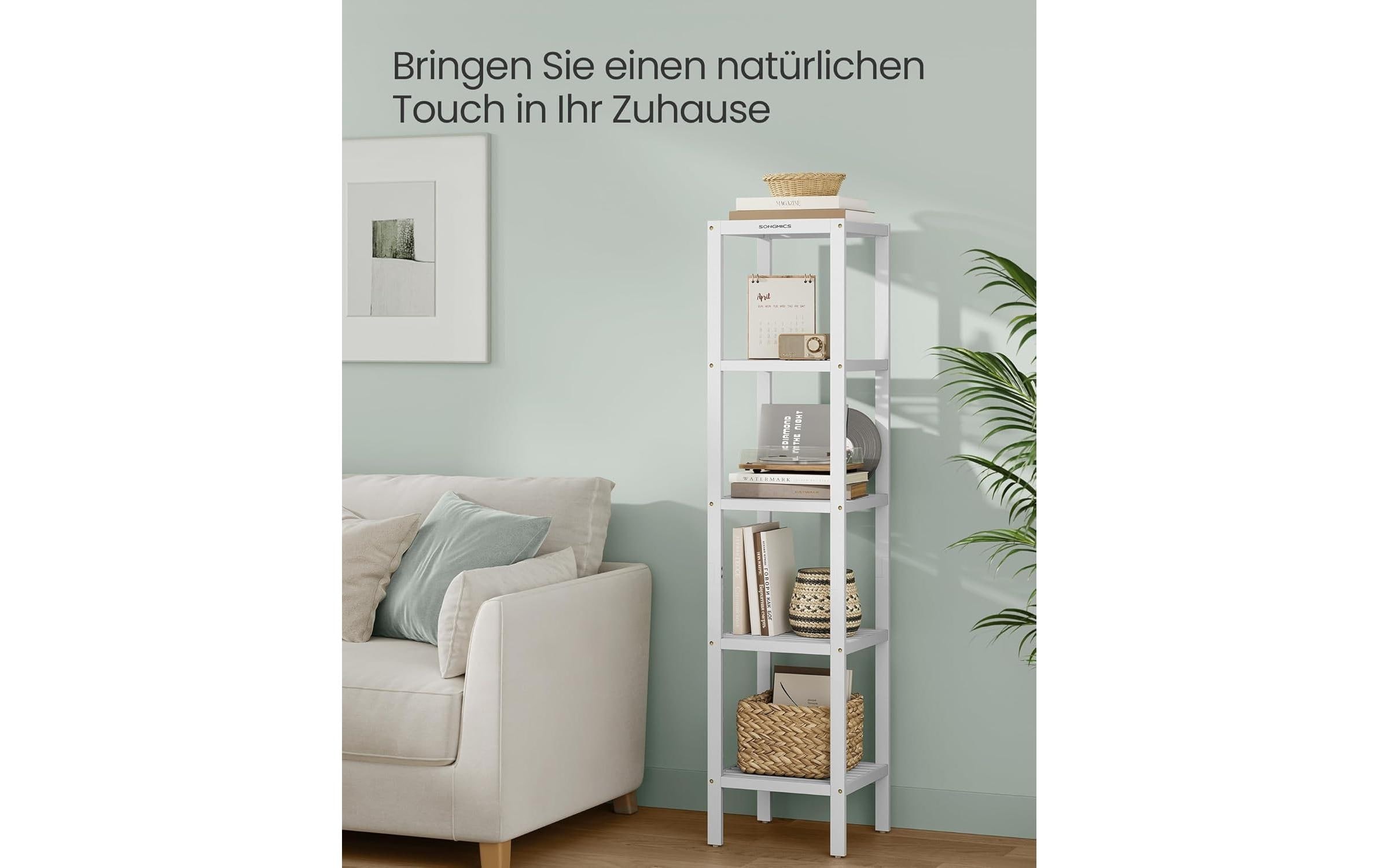 SONGMICS Regal »mit 5 Ebenen 33 x 33 x 146 cm«