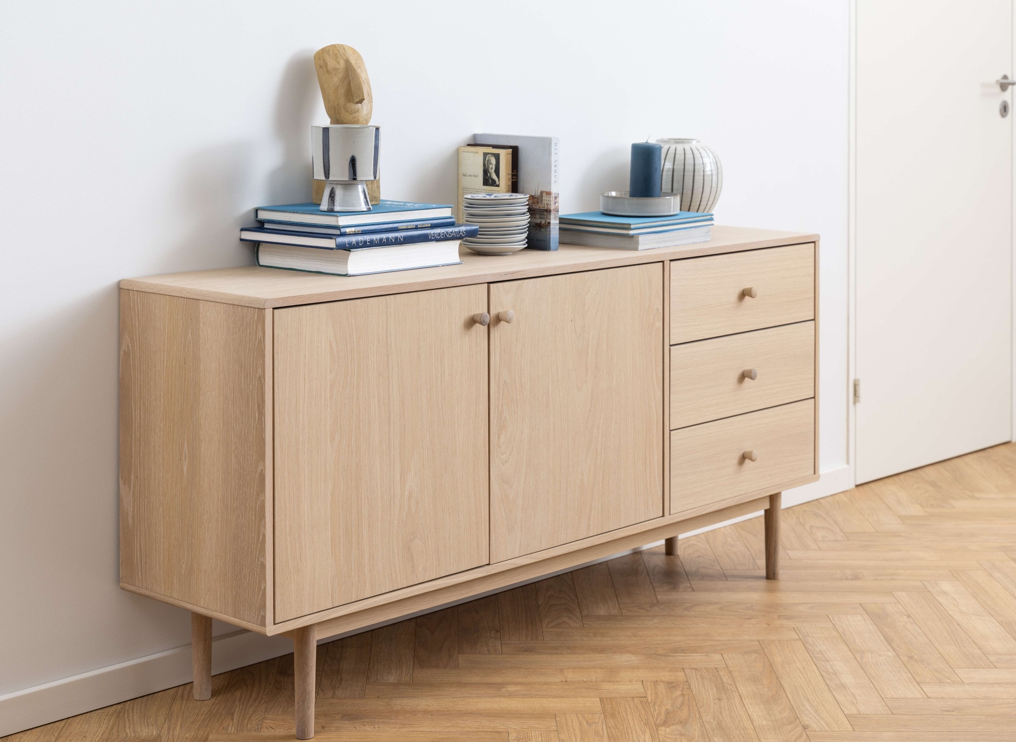 ACTONA GROUP Buffet »Aston« buffet, chêne/placage, 2 portes, 2 étagères, 3 tiroirs, 160 cm