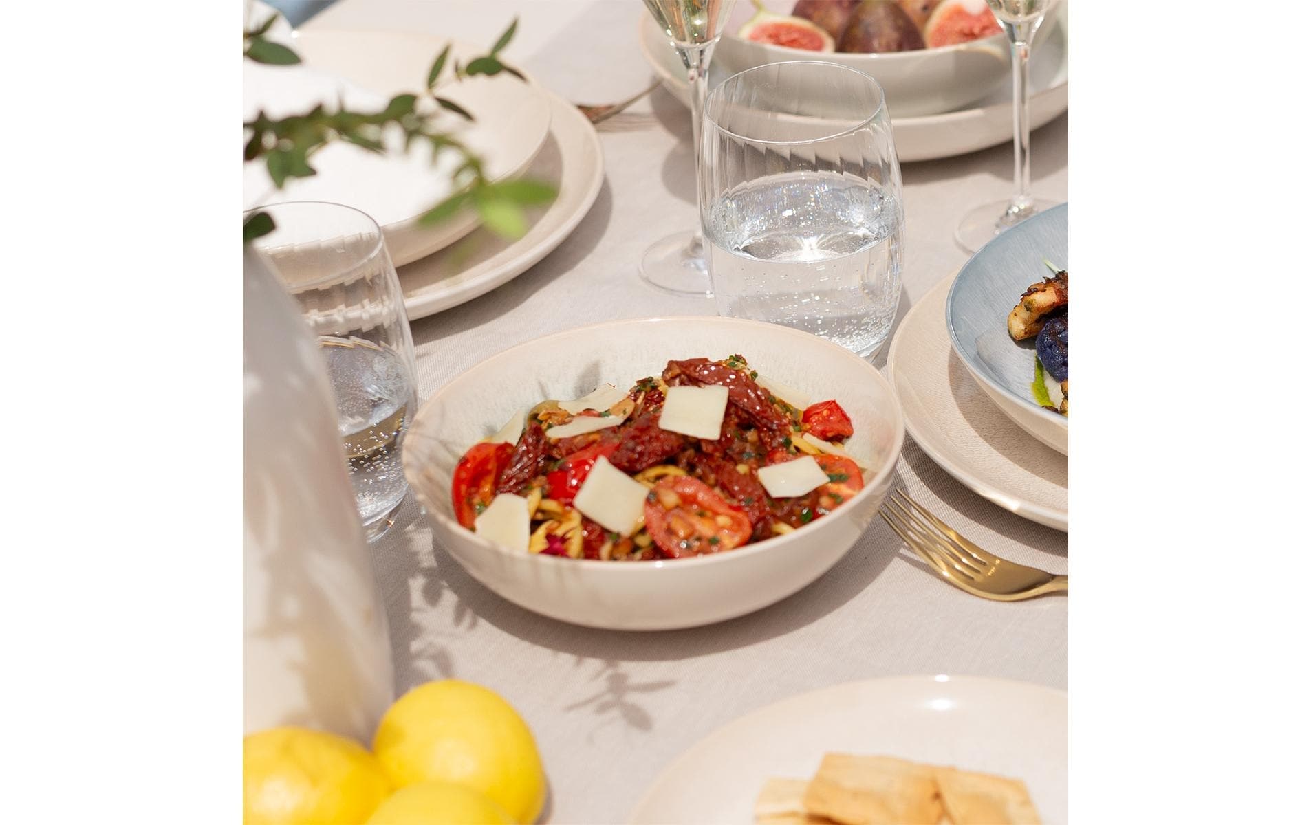   Dessertschale »Lunasol Elements Vulcano Sand la mar 4 Stück 18 cm« aus Steingut