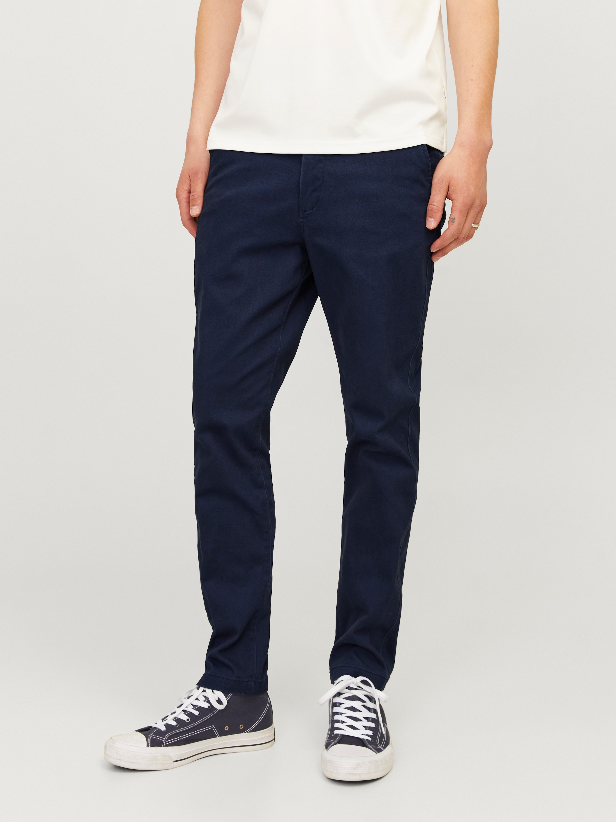 Jack & Jones »JPSTMARCO mit schmalem Bein und pflegeleichtem Stoff«  washed, modisch, schmal, Baumwollmischung