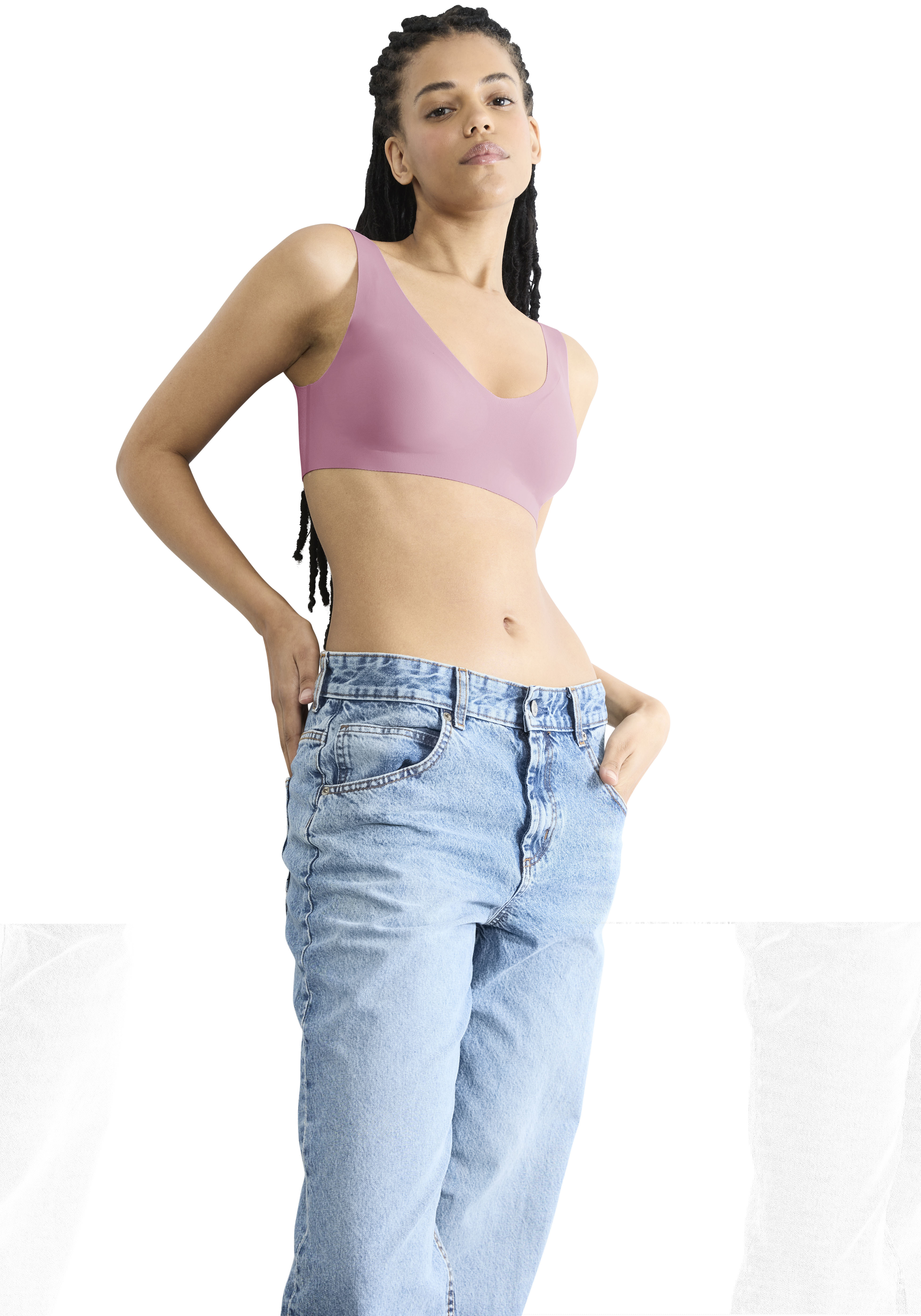 sloggi Bralette »ZERO Feel 2.0« nahtlos, herausnehmbare Pads, Mikrofaser, doppellagig