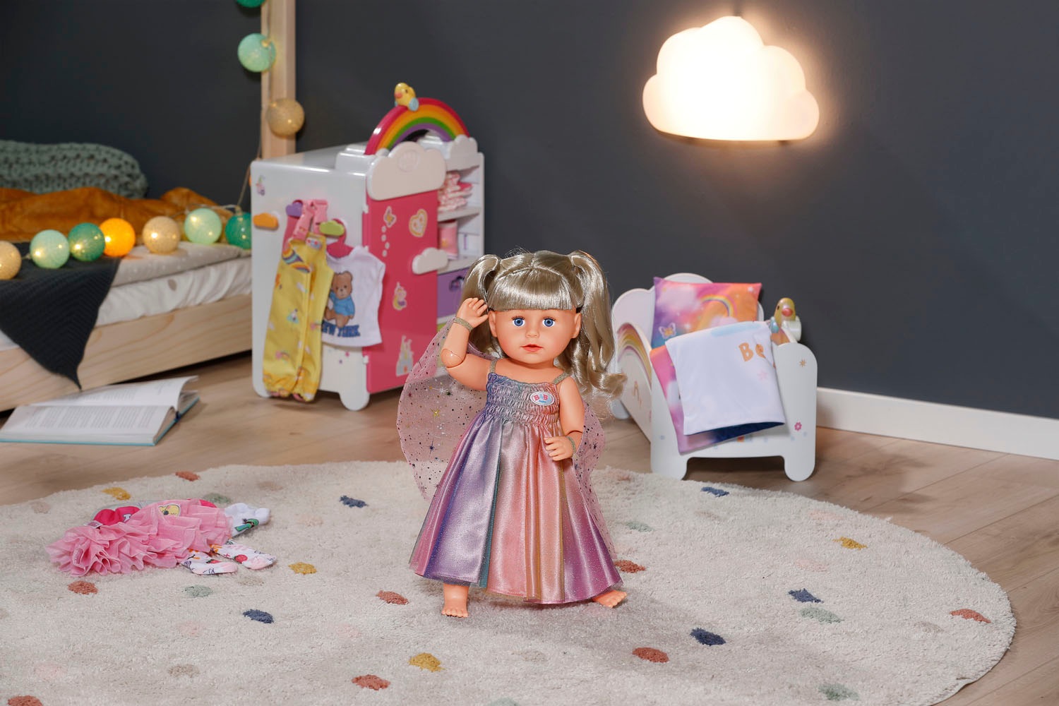 Baby Born Lit de poupée »Regenbogen« mit Licht- und Soundeffekt