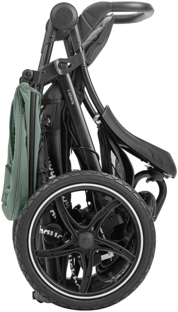 Hauck Poussette à trois roues »Runner 3, Jungle Green« 22 kilos mit XXL-Lufträdern u. Handbremse; bis 22 kg belastbar