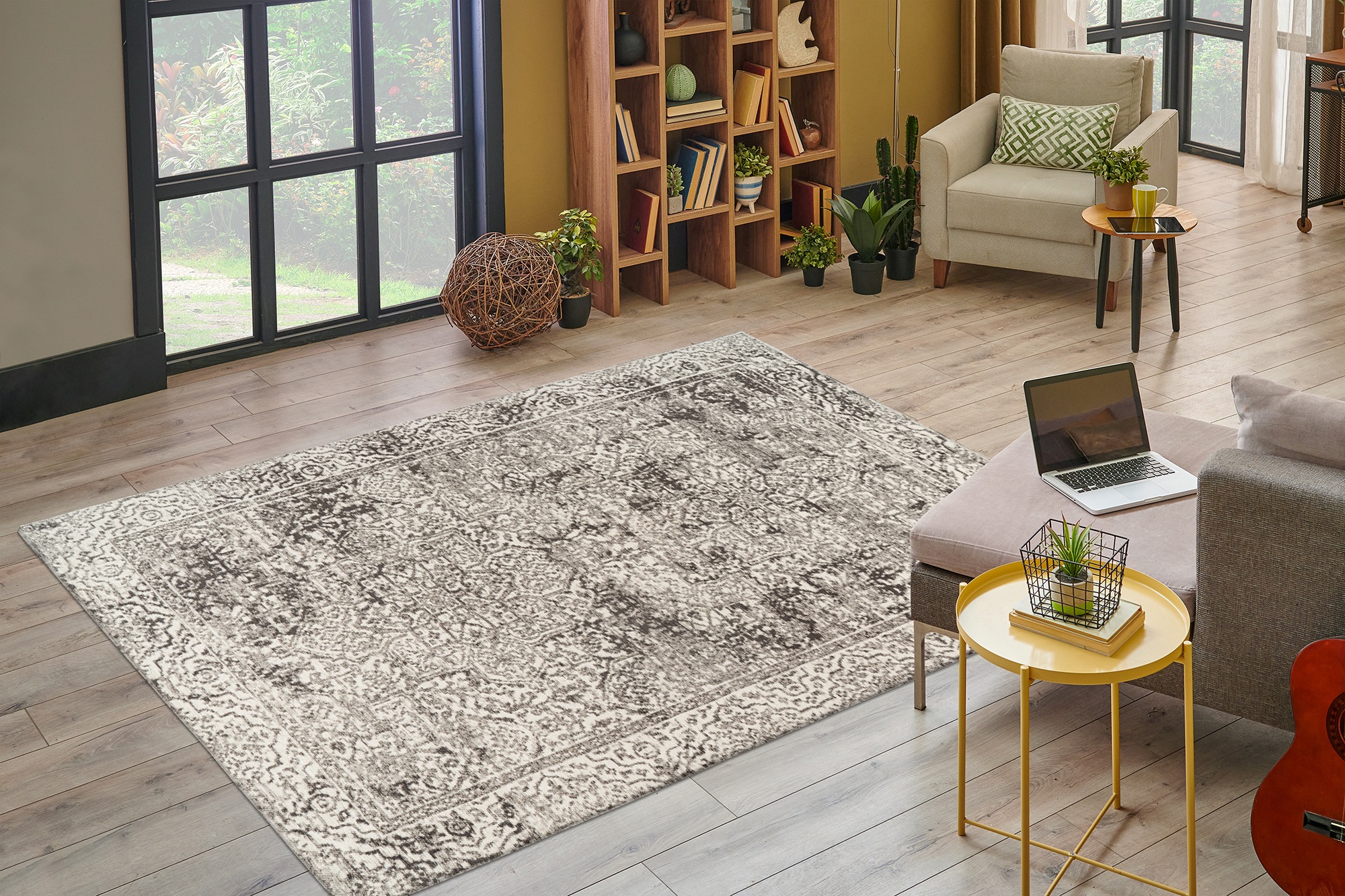 Kayoom Teppich »Davis 225« rechteckig 12 mm Höhe edles Design, pflegeleicht, neutrale Farben