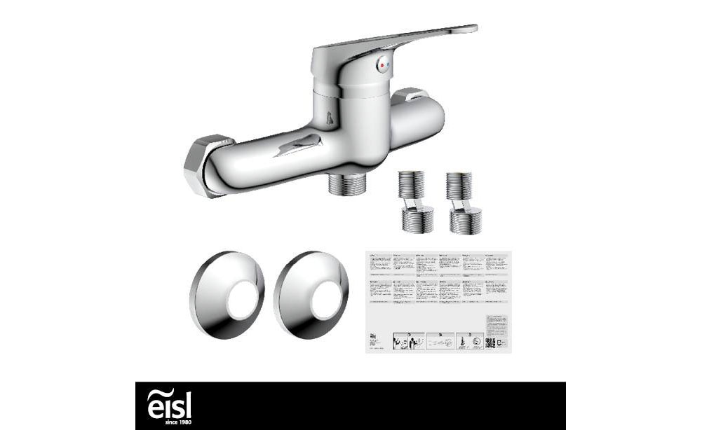 Eisl Duscharmatur »SPEED« auswechselbare 35mm Keramik-Kartusche, Brauseschlauchanschluss