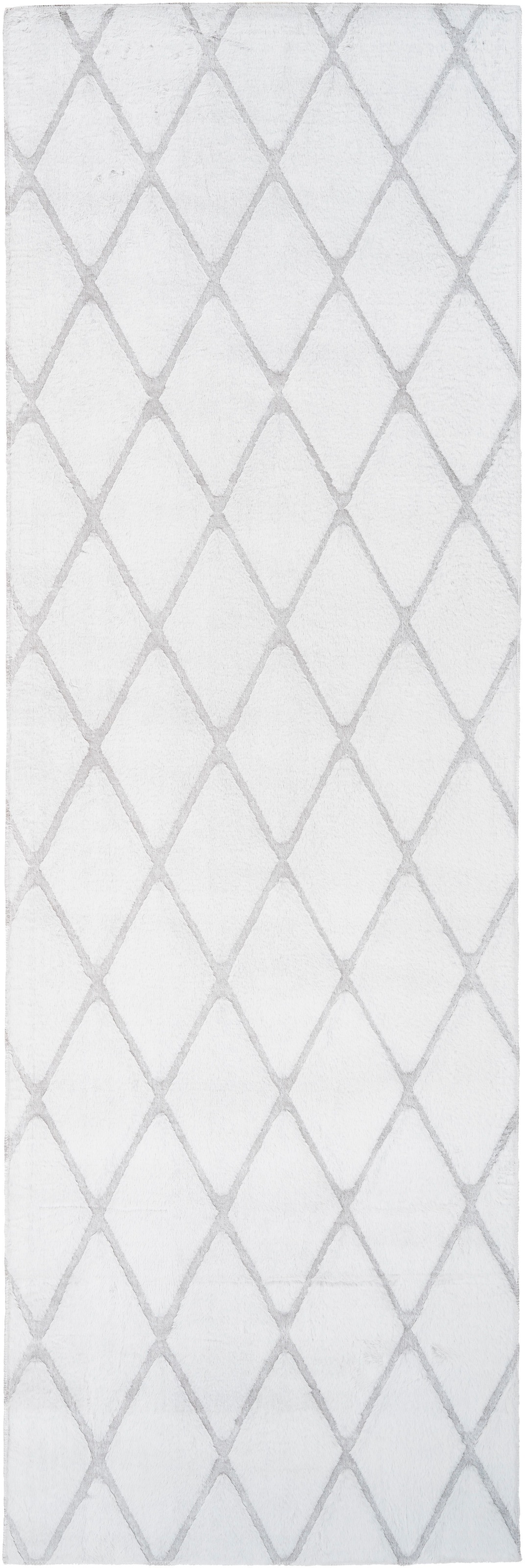 my home Chemin de table »Tilana« Rectangulaire 20 mm Höhe besonders weich durch Mikrofaser, Rauten-Design