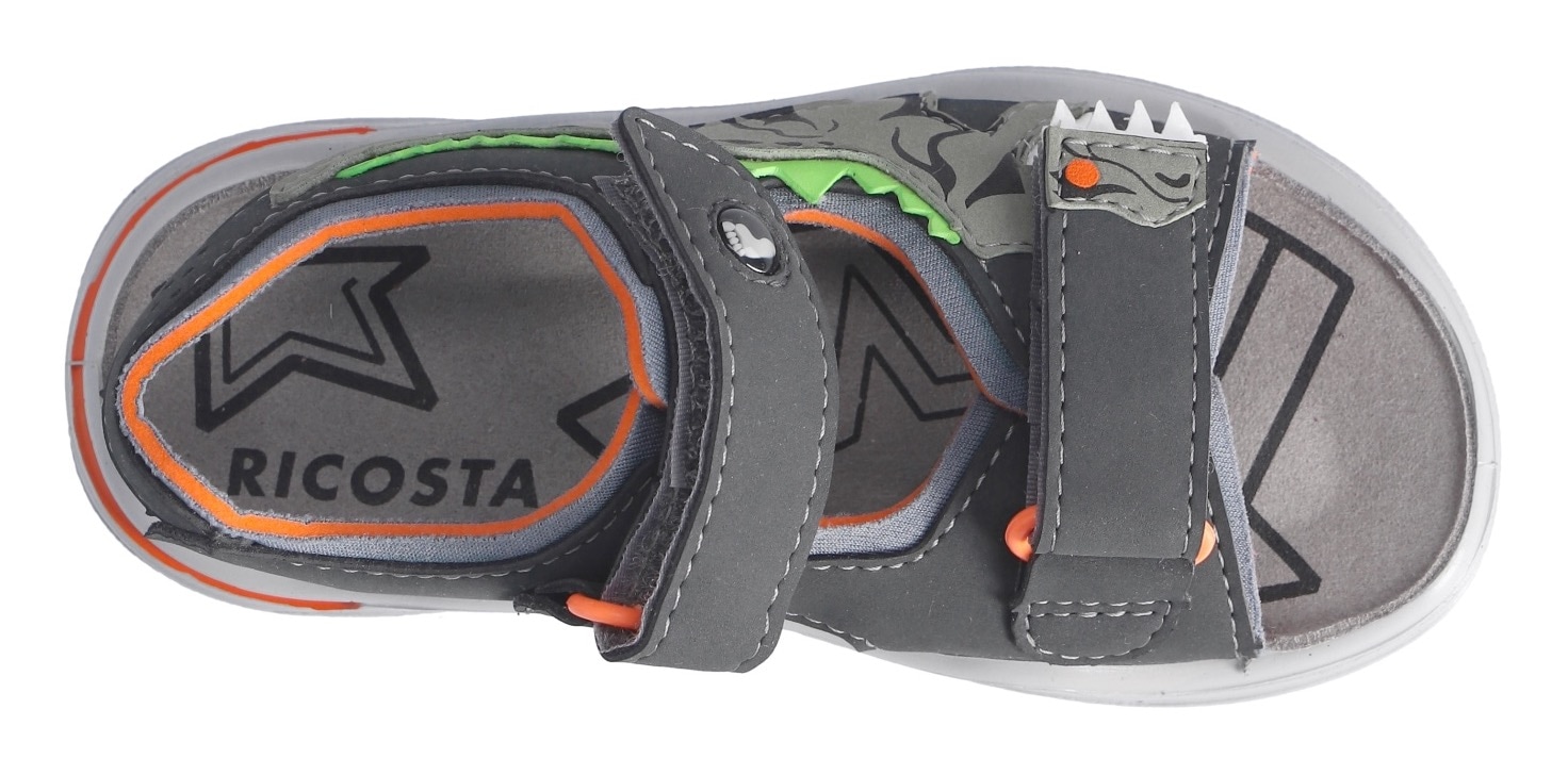 Ricosta Sandale »Raptor WMS: mittel«  , Sandale mit Klett, Dino-Print , Grössenschablone zum Download