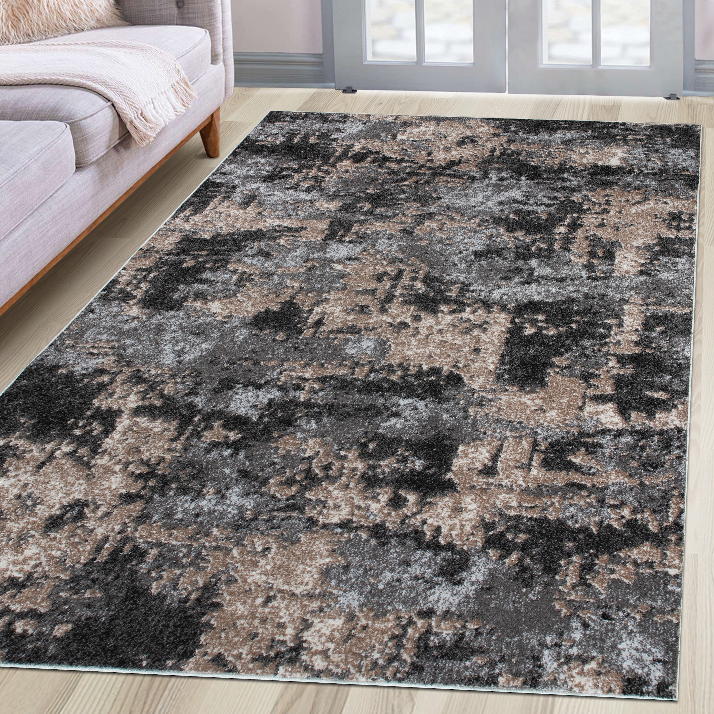 GOODproduct Teppich »Janory, Marmor-Optik« rechteckig 9 mm Höhe mit besonders weichem Flor, Kurzflor, modernes Design