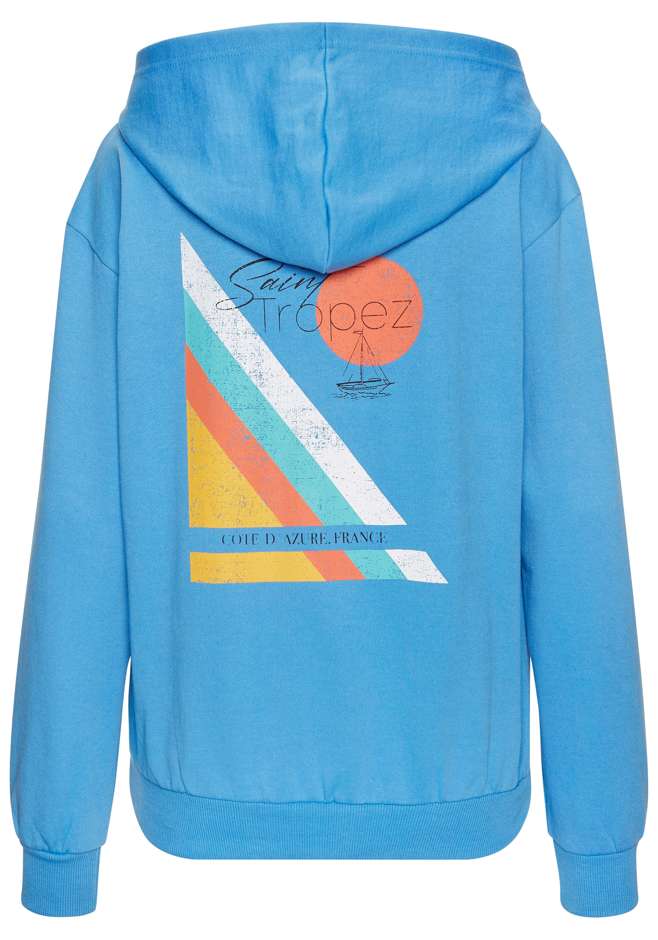 Bench. Kapuzenpullover mit grossem Printdruck auf dem Rücken, Loungewear