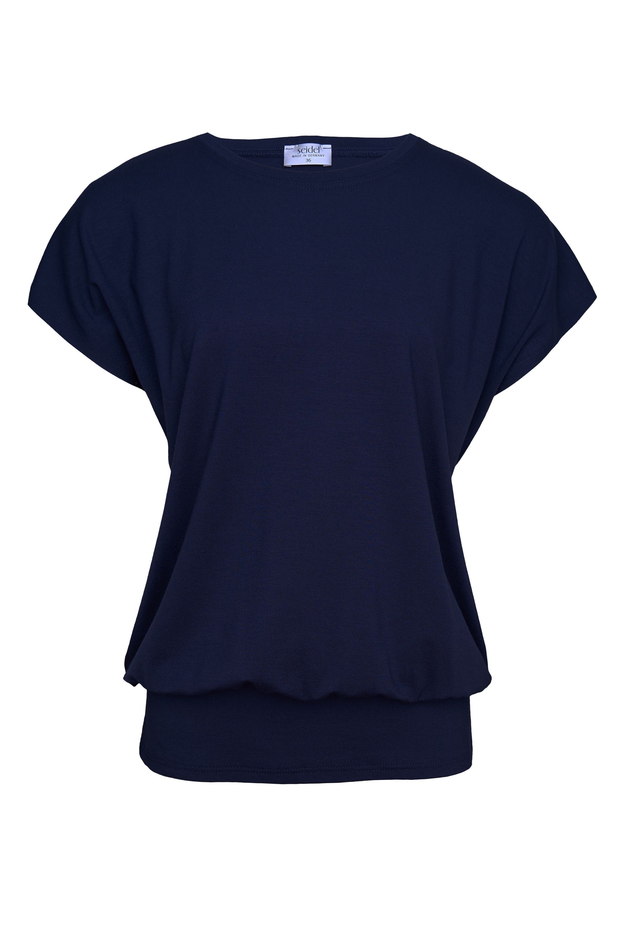 Seidel Moden Shirt à col rond avec large bande élastique à la taille - MADE IN GERMANY