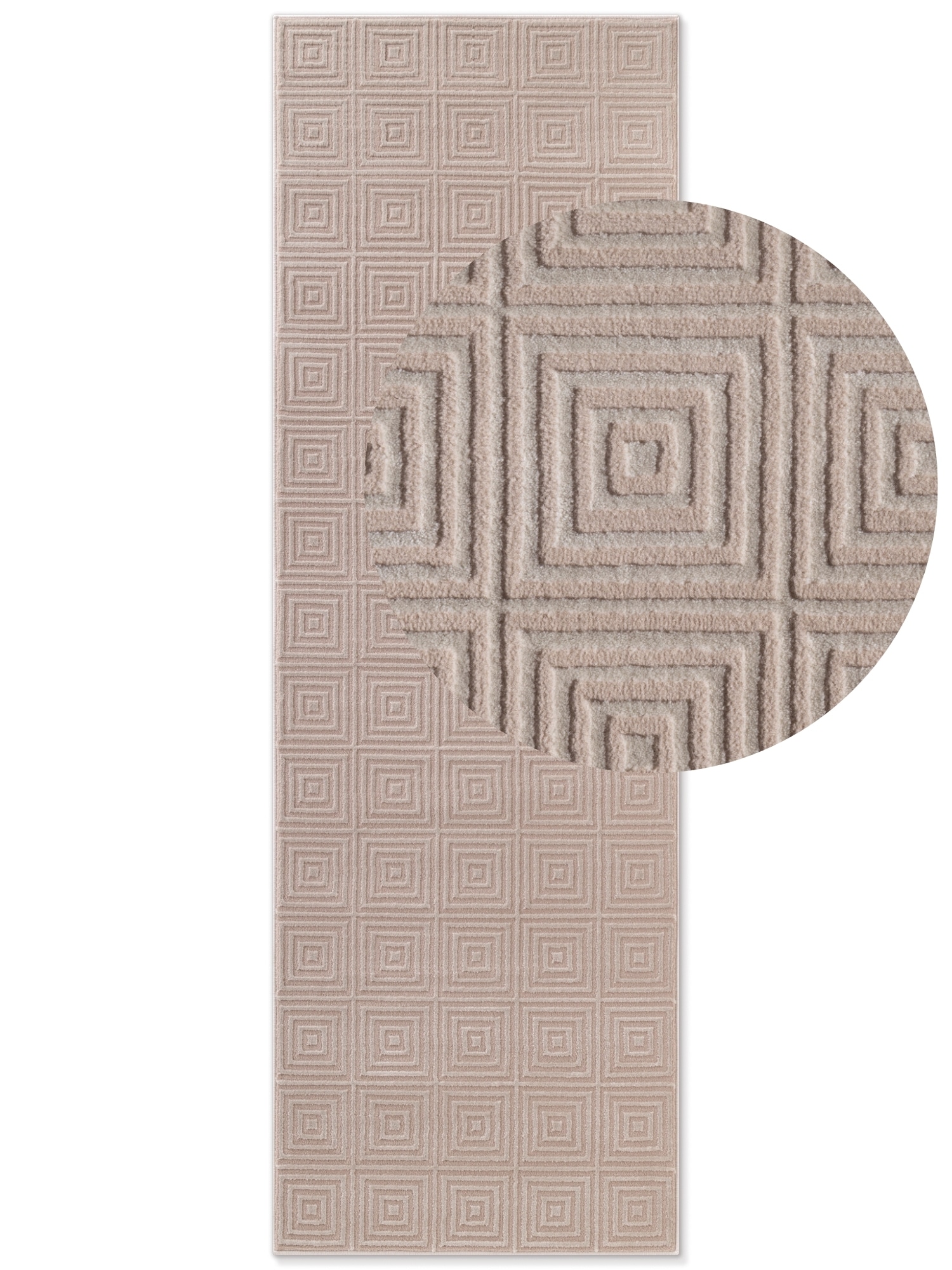 ELLE DECORATION Designteppich »Tourmaline« rechteckig 9 mm Höhe Wohnzimmer, Schlafzimmer, Läufer, Hoch-Tief Effekt, Flur, Glanz